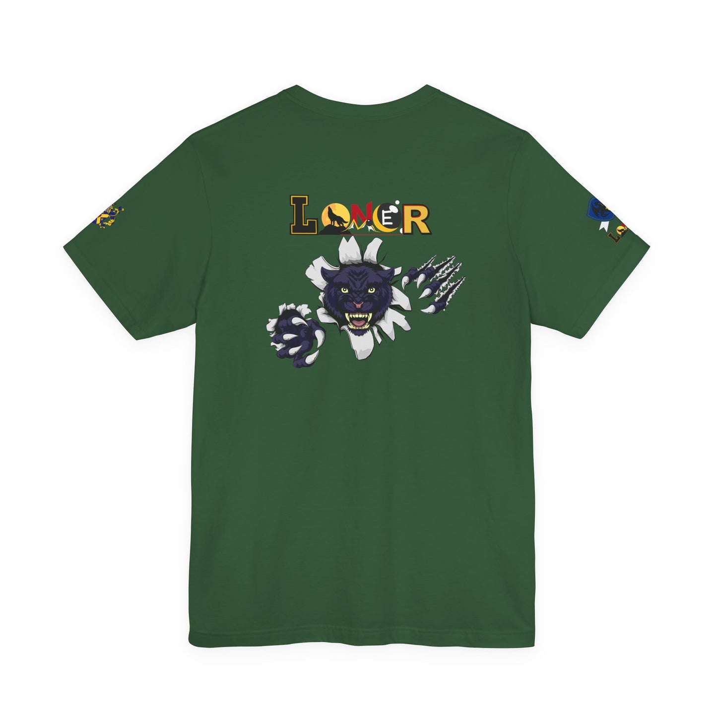 Panther Graphic Unisex Tee, Wild Animal Art Shirt, Jersey Wolf Design Top, Graphic Tee