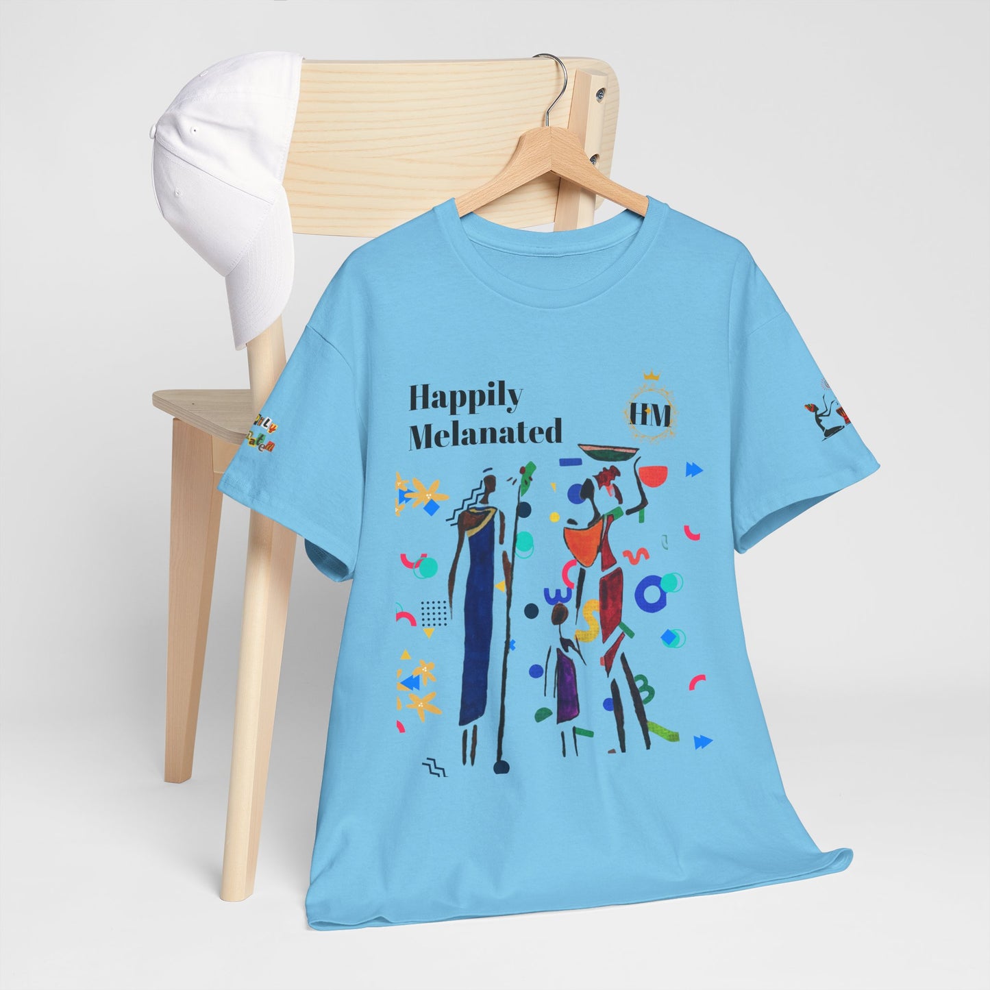 Ethnic Family Doodle Unisex Tee, Handcrafted Tshirt, Unique Family Shirt, Cultural Graphic Teee