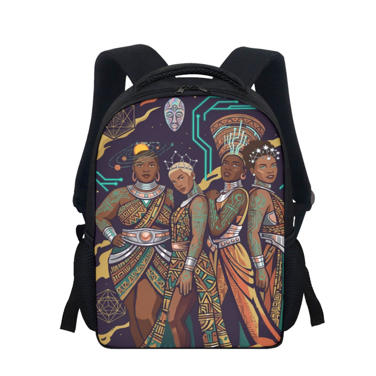 Afrofuturism Sisterhood Art Graphic Student Backpack