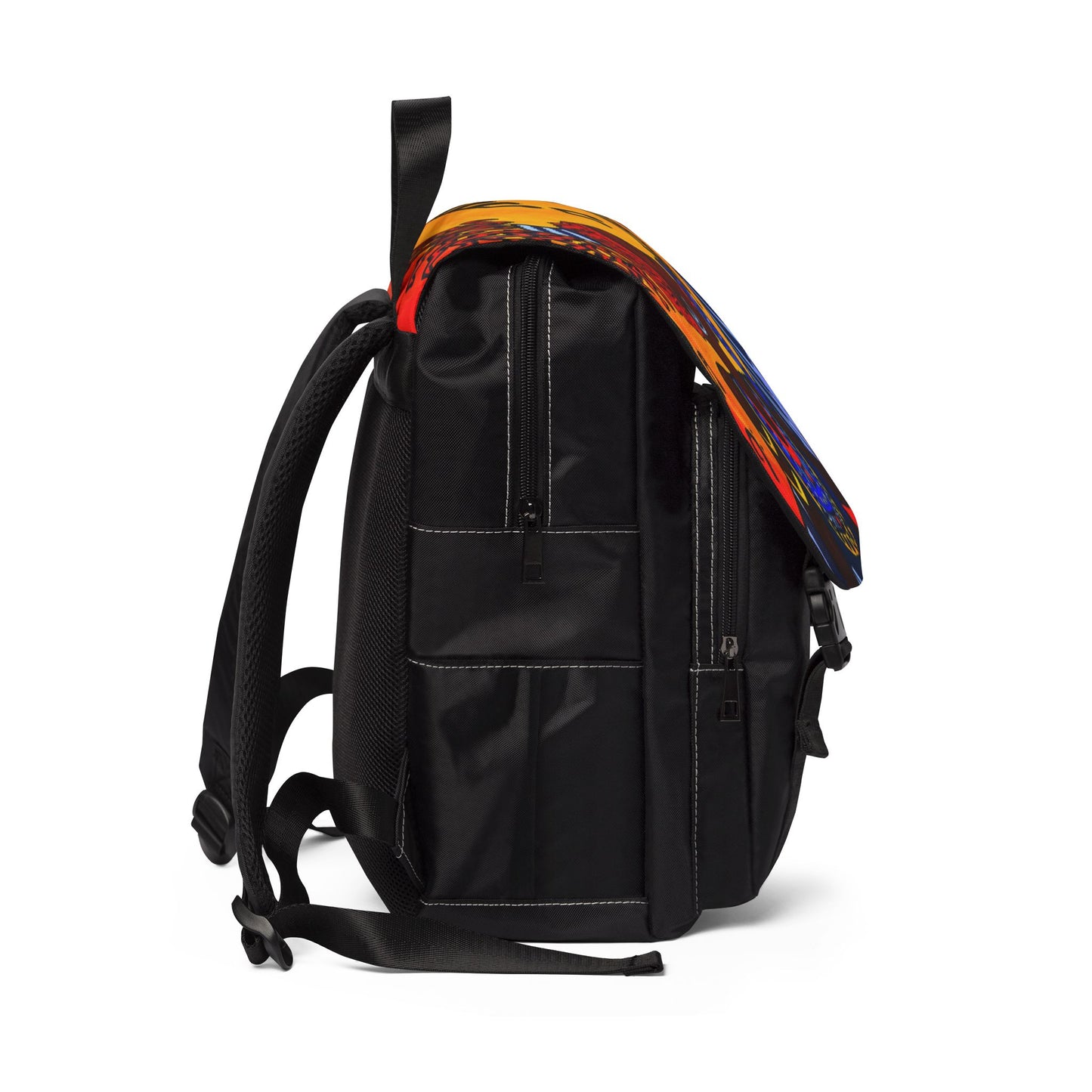 Vibrant Music-Inspired Unisex Shoulder Backpack - Stylish & Functional