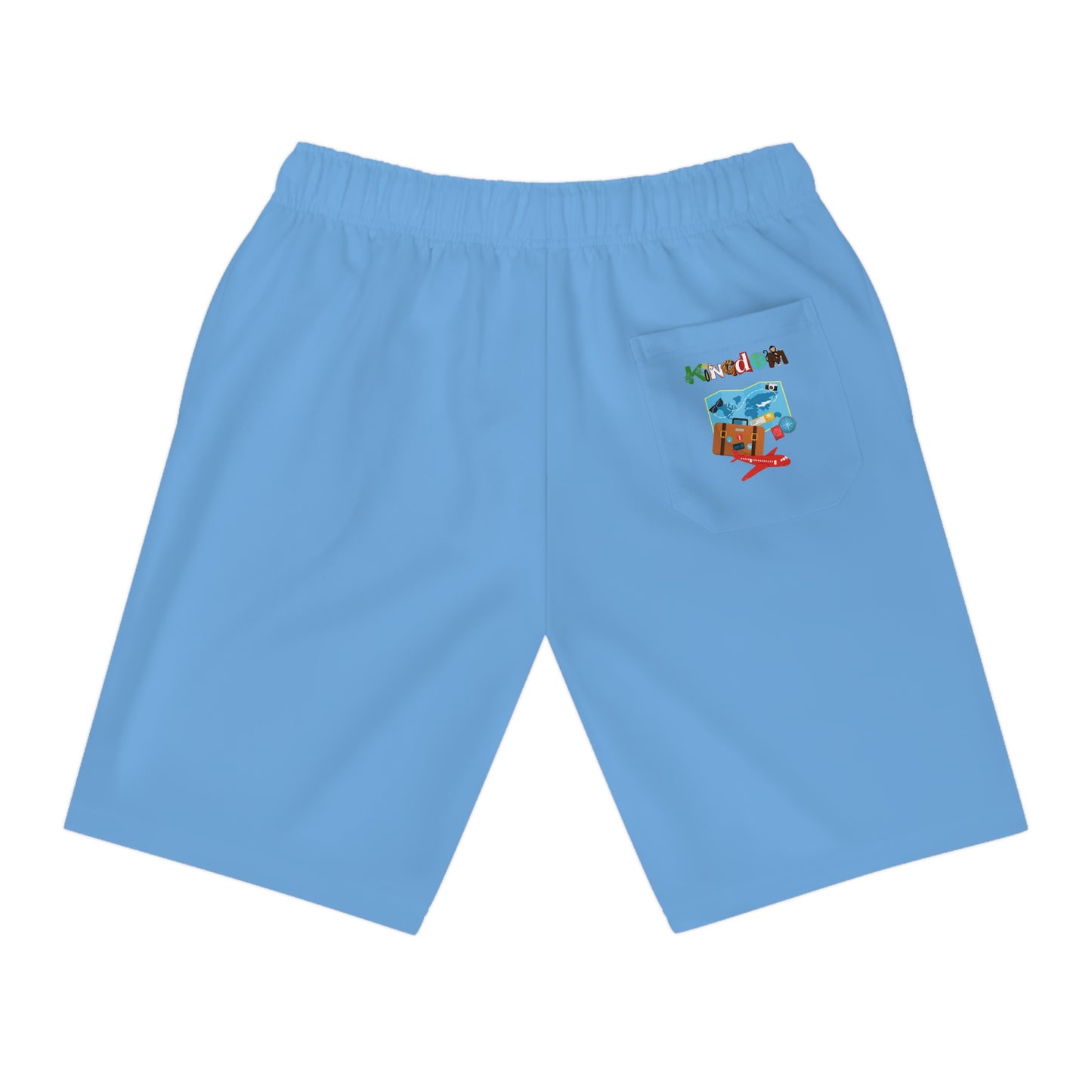 Adventure-Inspired Athletic Shorts, Casual Gym Wear, Perfect for Summer Activities