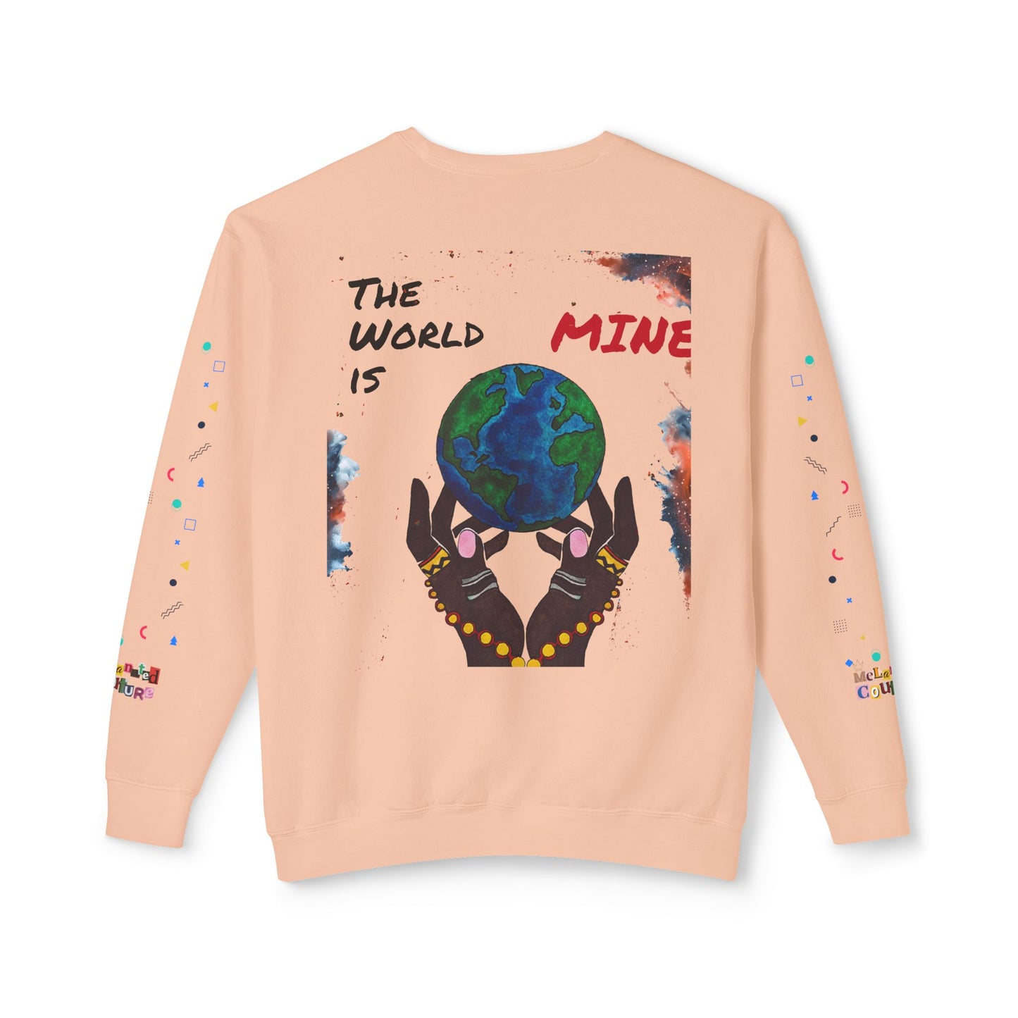 Galaxy Art Unisex Sweatshirt, Handcrafted Space Design