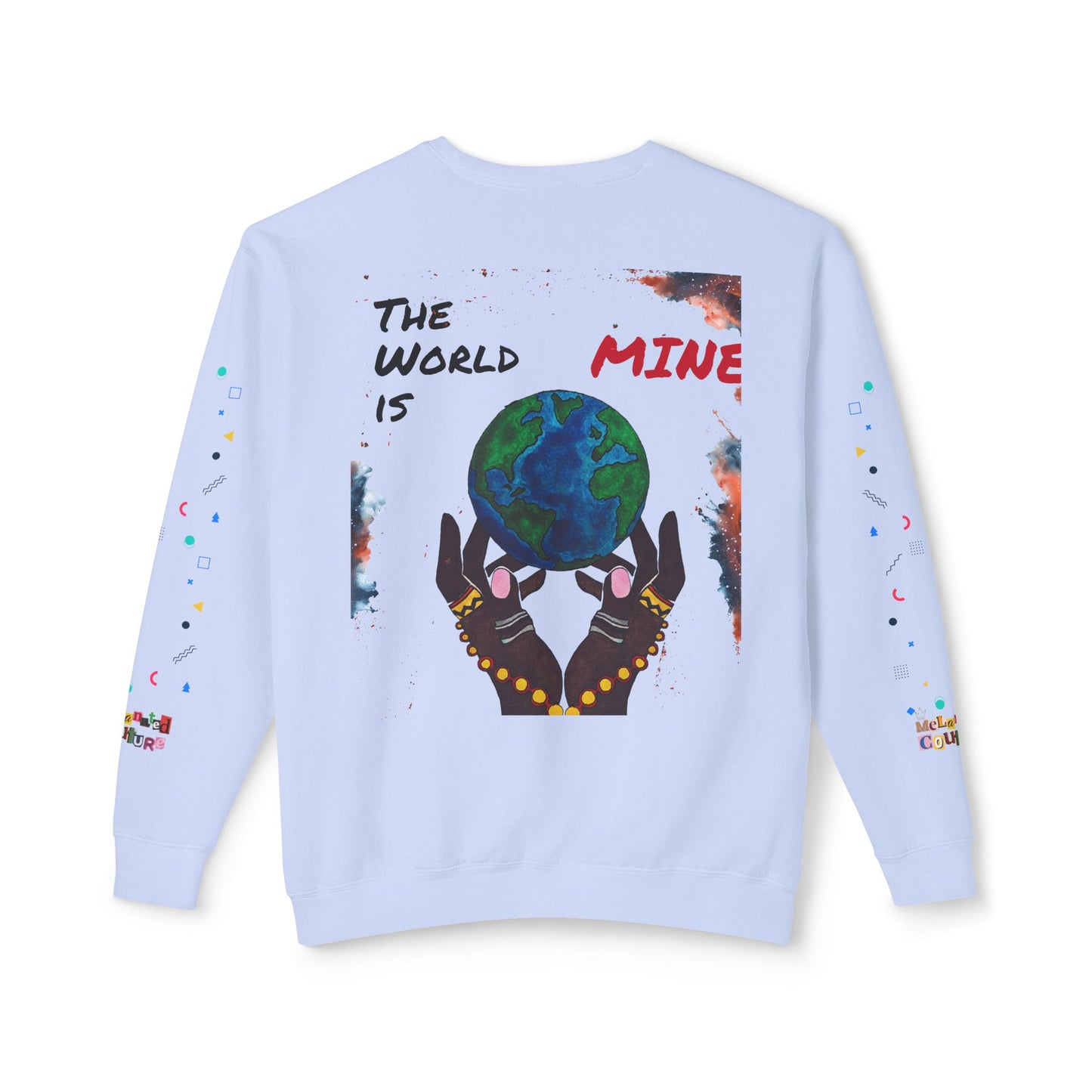 Galaxy Art Unisex Sweatshirt, Handcrafted Space Design