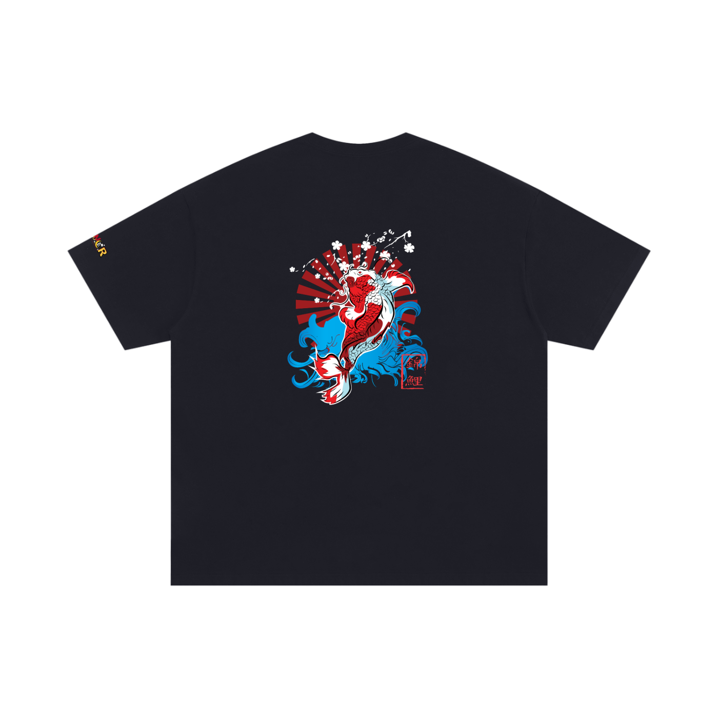 Koi Fish Graphic Unisex Oversized Cotton T-Shirt
