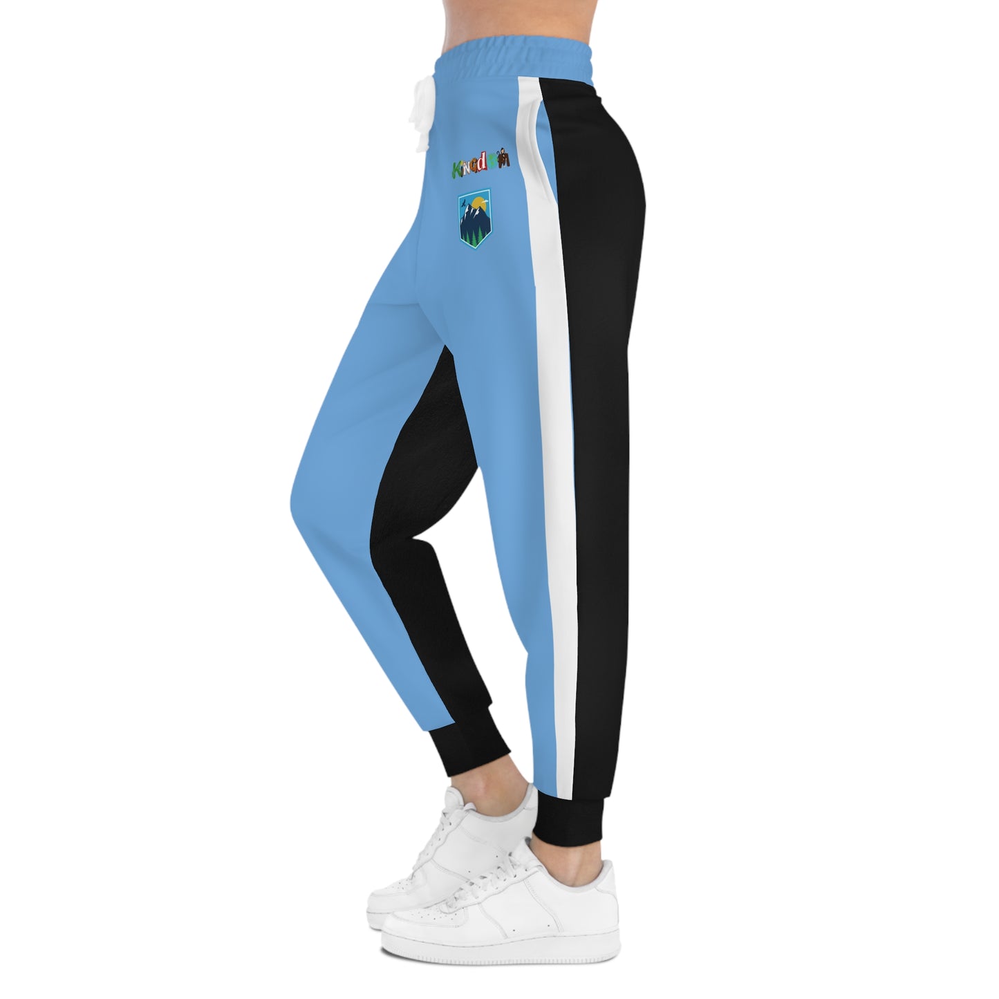 Graphic Travel-Inspired Athletic Joggers, Unisex Workout Pants