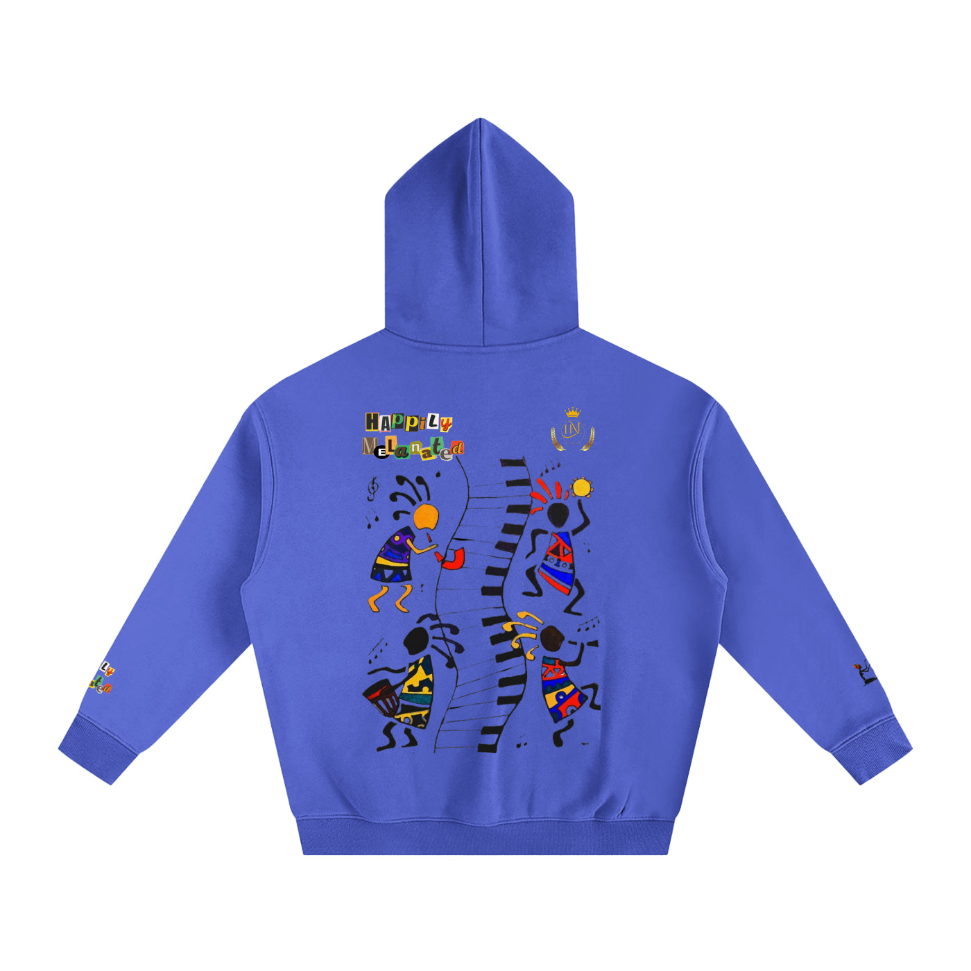 Afro Music Cartoon Unisex Oversize Fleeced Hoodie