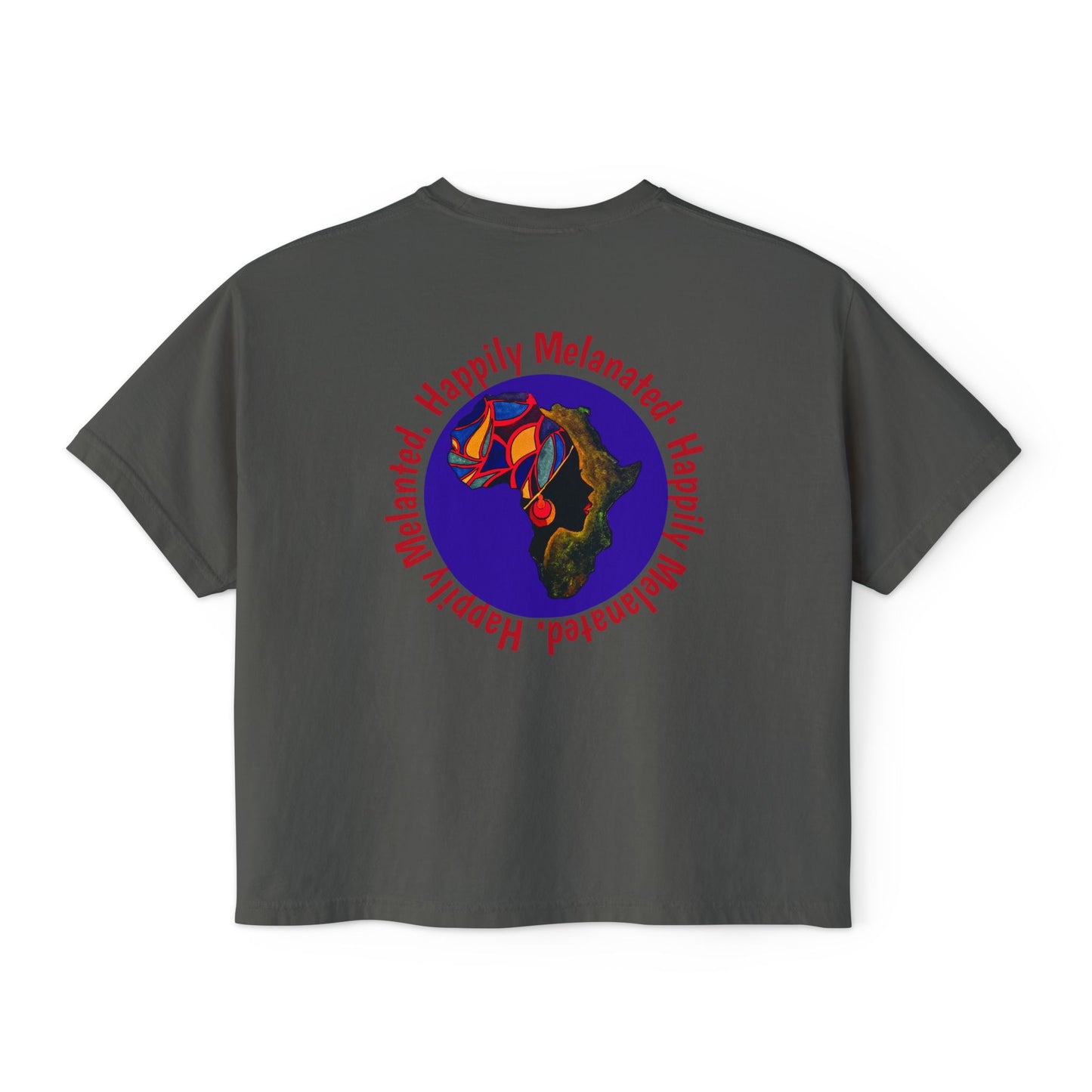Women's Afrocentric Art Graphic Oversized Boxy T-shirt