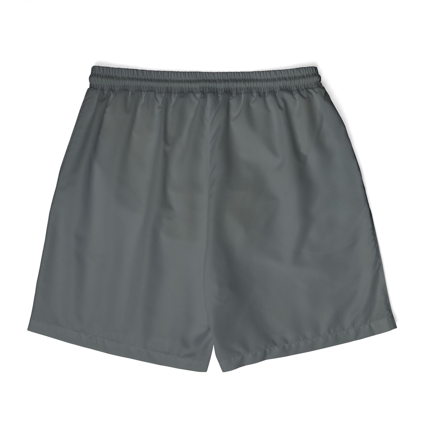 Badged Graphic Swim Shorts, Unisex Beachwear, Summer Essentials, Pool Party Attire