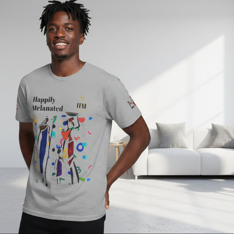 Ethnic Family Doodle Unisex Tee, Handcrafted Tshirt, Unique Family Shirt, Cultural Graphic Teee