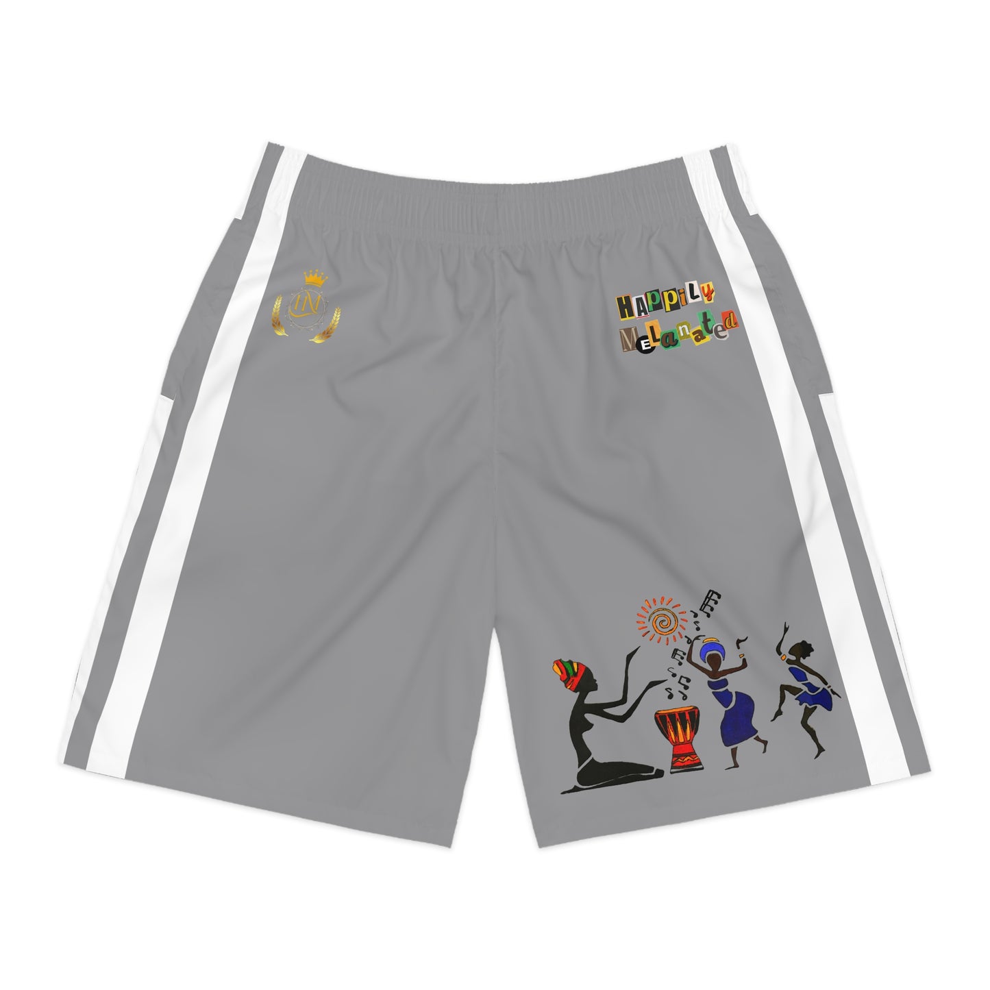 Afro Dance Men's Jogger Shorts - Happily Celebrating Heritage