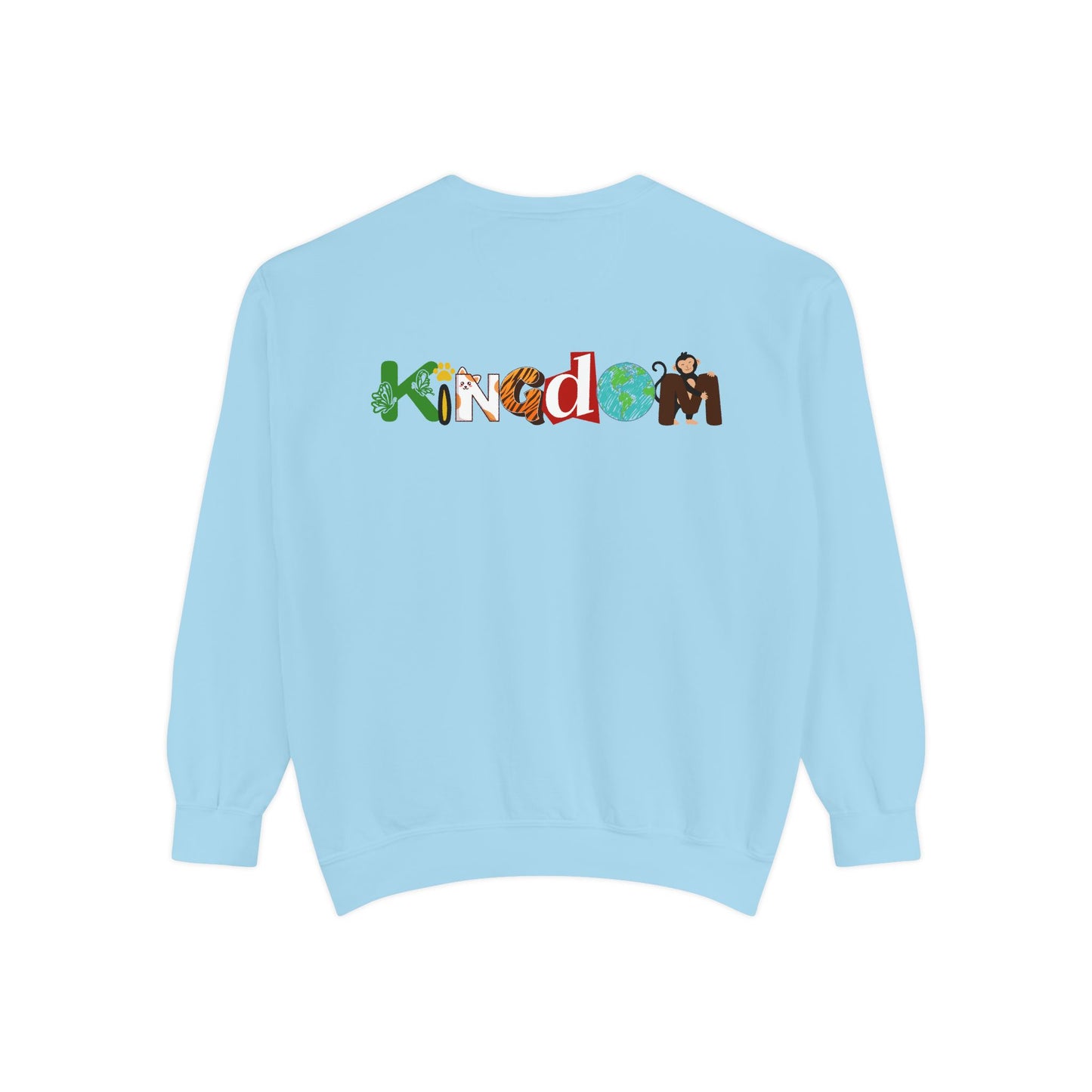 Nautical Dolphins Graphic Sweatshirt, Ocean Life Garment-Dye Jumper, Unisex Crewneck
