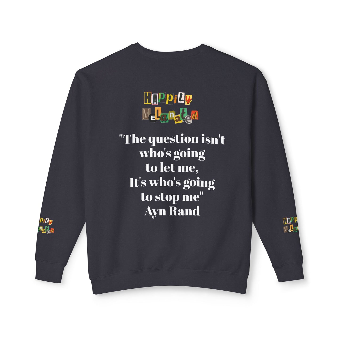 Afrocentric Graphic Sweatshirt - Black Art Unisex Lightweight Crewneck