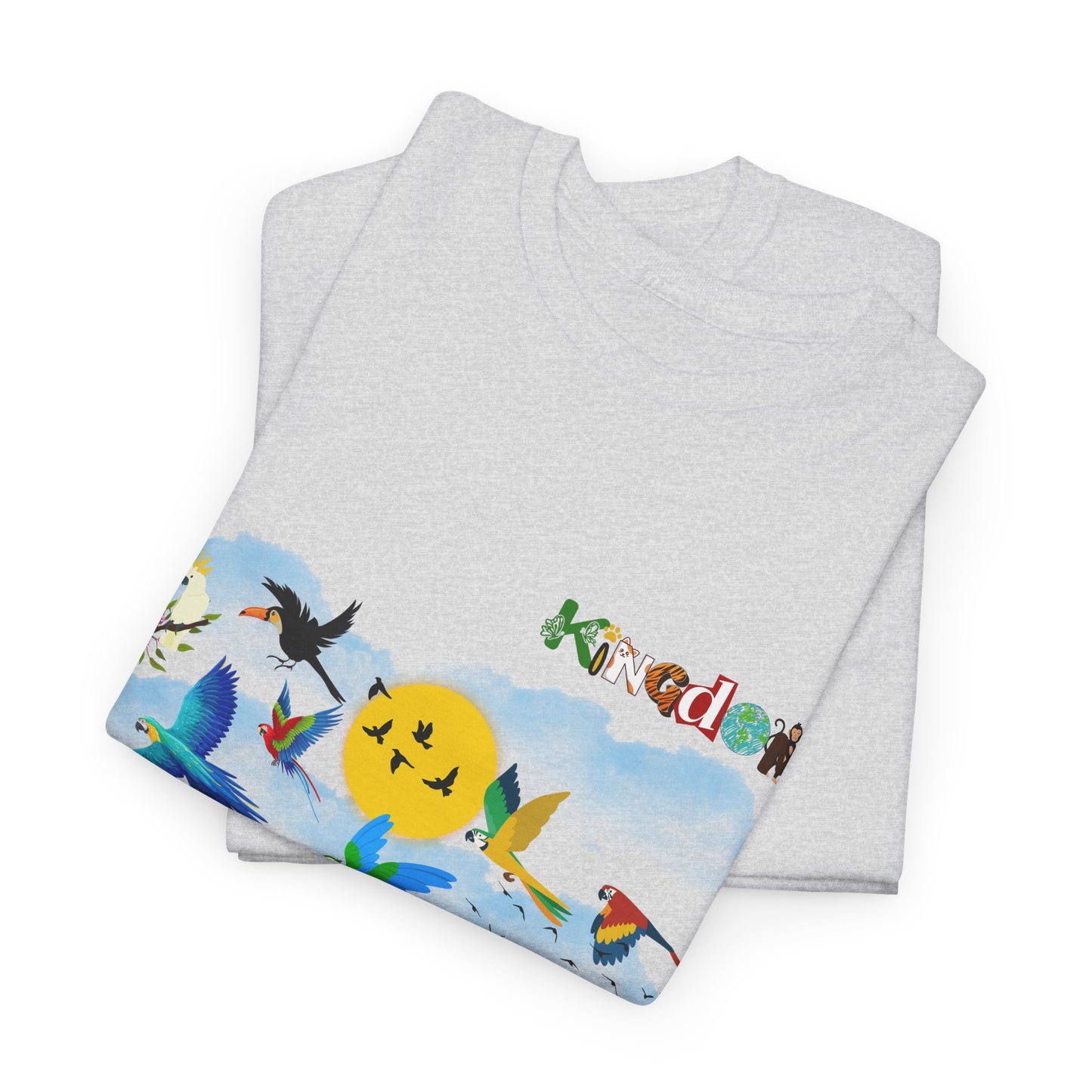Tropical Birds Unisex Tee, Jungle Animals Graphic Shirt, Nature Inspired T-Shirt