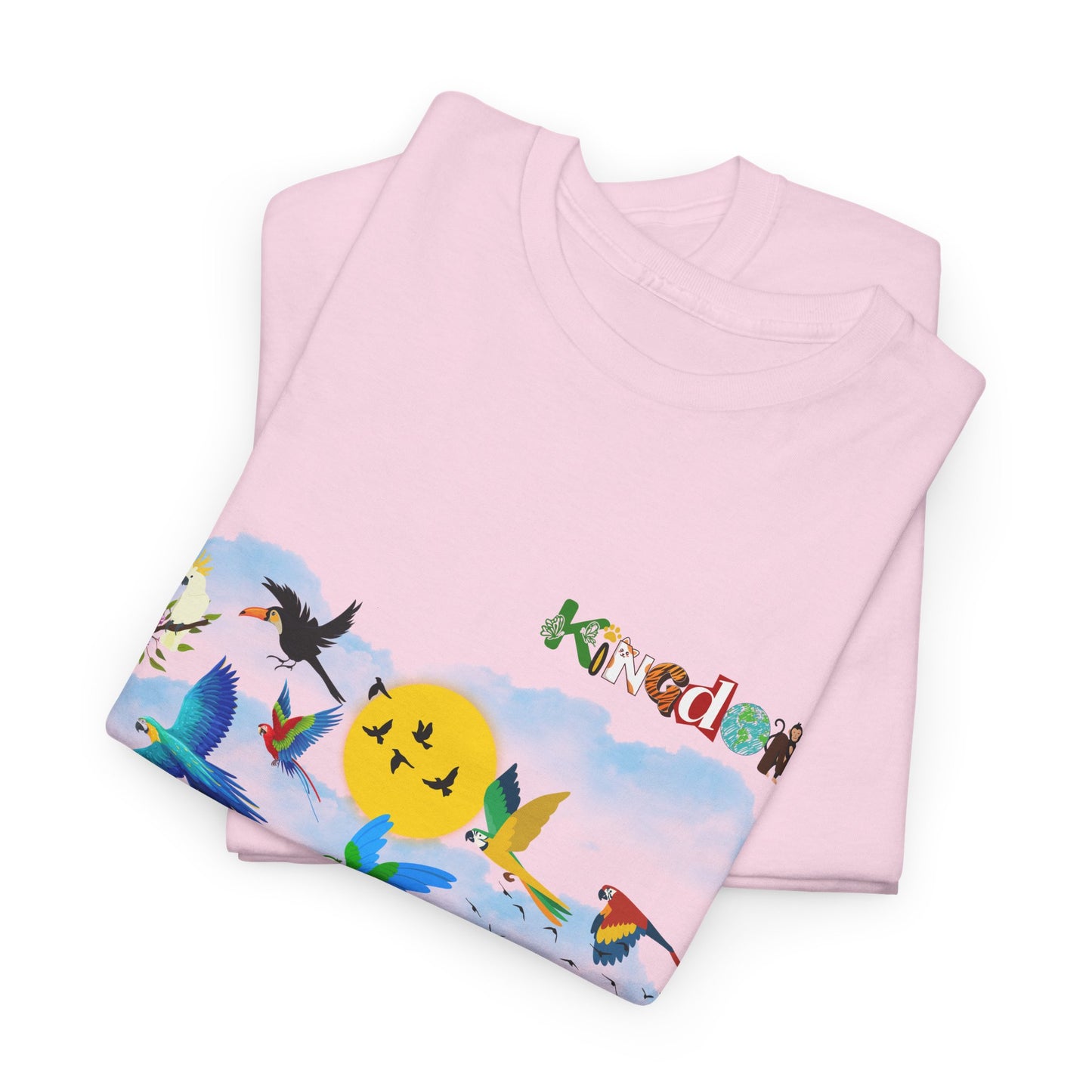 Tropical Birds Unisex Tee, Jungle Animals Graphic Shirt, Nature Inspired T-Shirt
