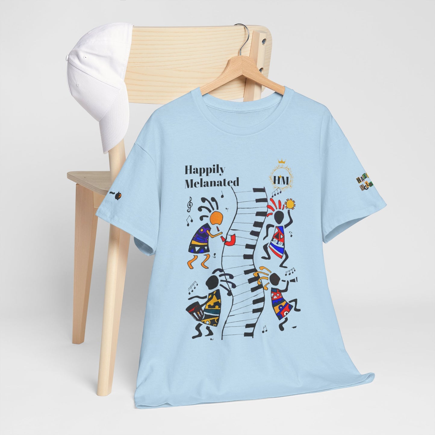 Afro Music, Piano Graphic Unisex Tee, Hand Drawn Music Shirt, Jazz Lover Gift, Musical Art