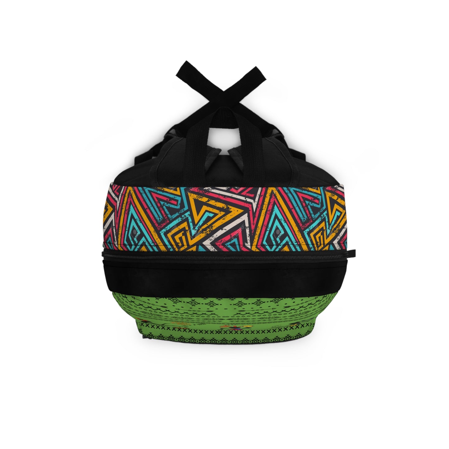 Unique Afro Music Backpack, Music Lover Bag, Cartoon Print Rucksack, Ethnic Design