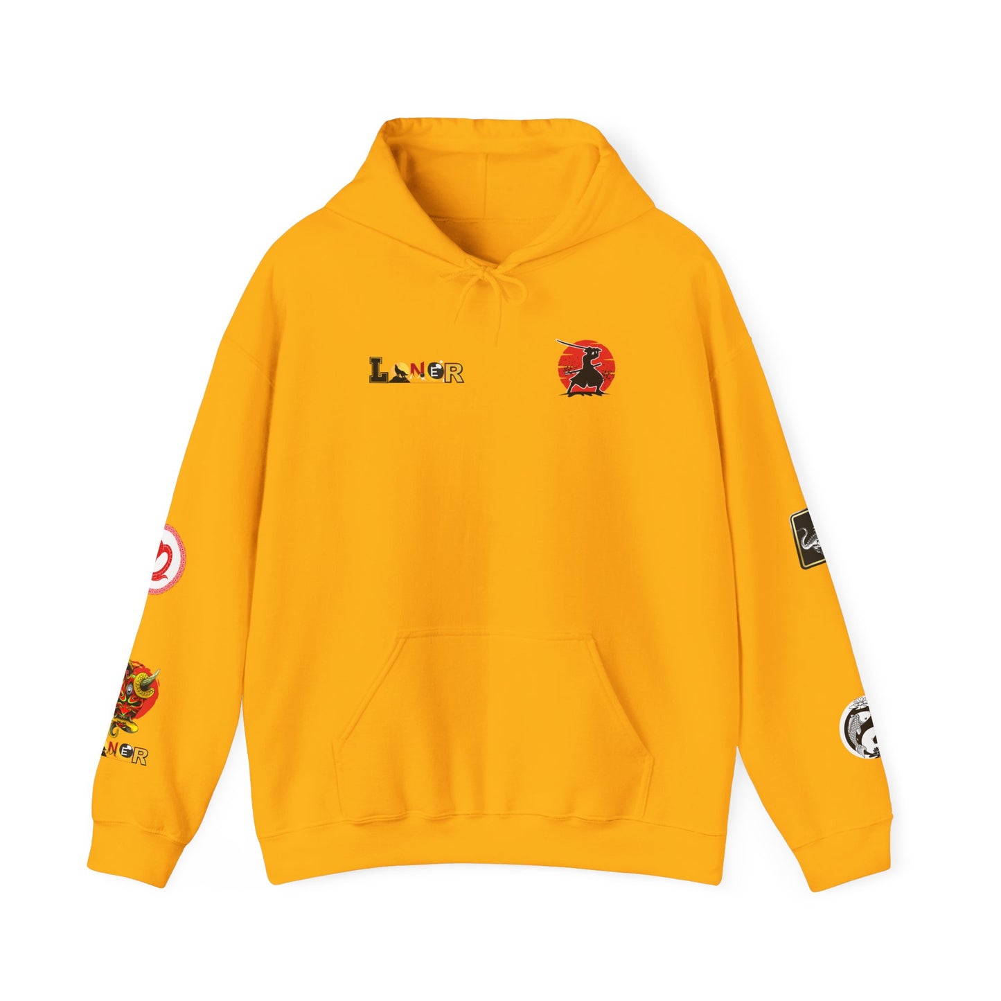 Dragon Ninja Themed Graphic Unisex Hoodie