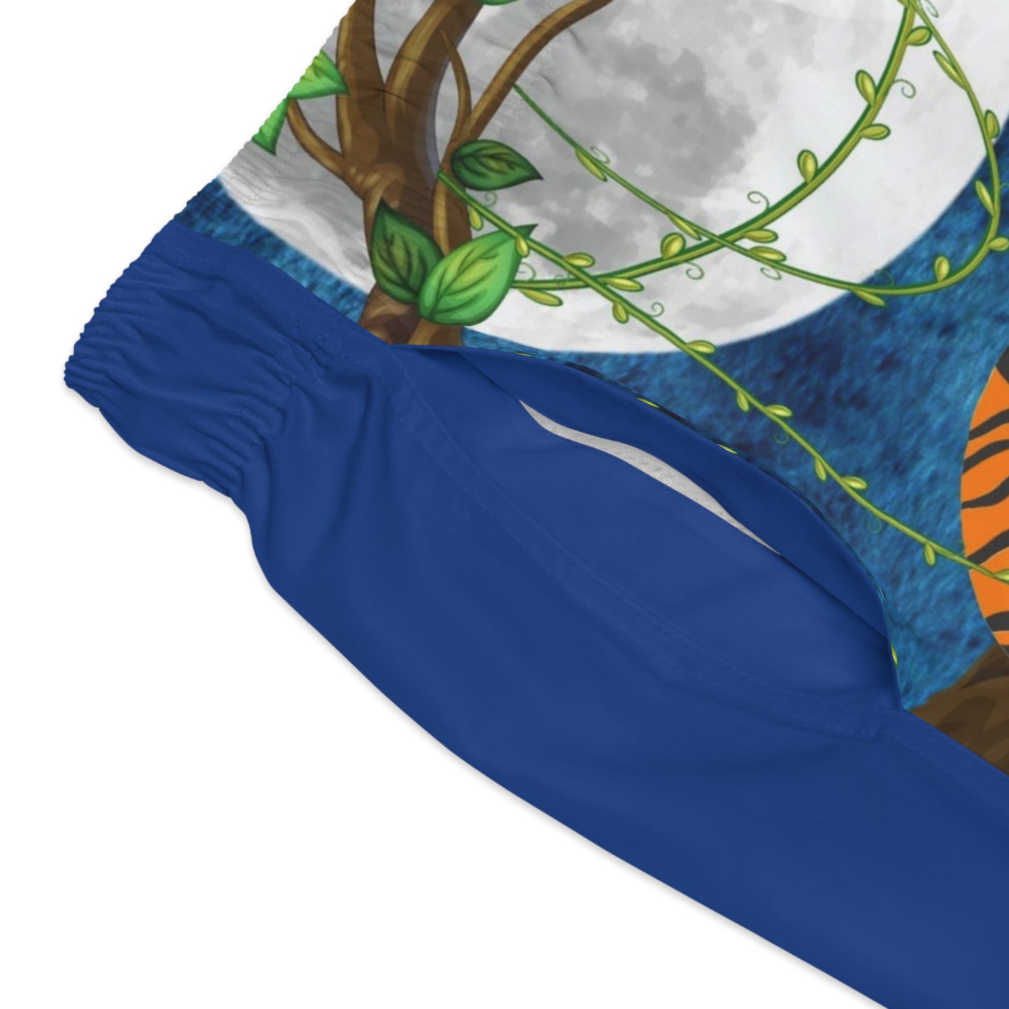 Tropical Tiger Swim Trunks - Fun Jungle Print for Summer Adventures