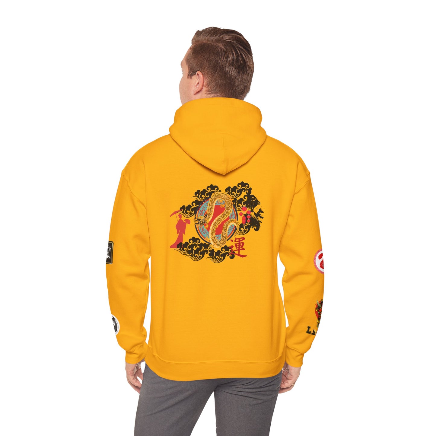 Dragon Ninja Themed Graphic Unisex Hoodie