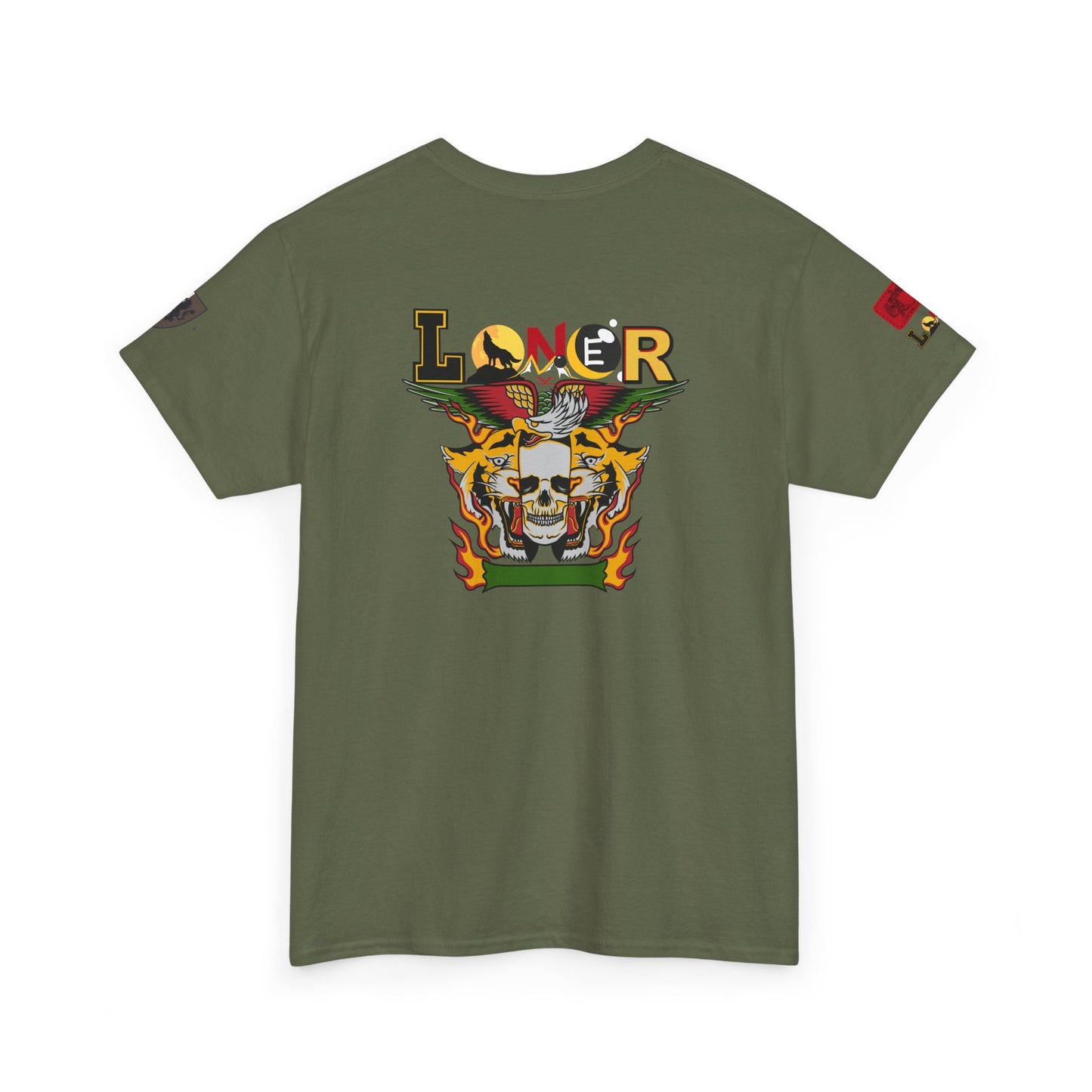 Tiger Skull Graphic Tee, Wild Animal Print Shirt for Men and Women, Alternative Art