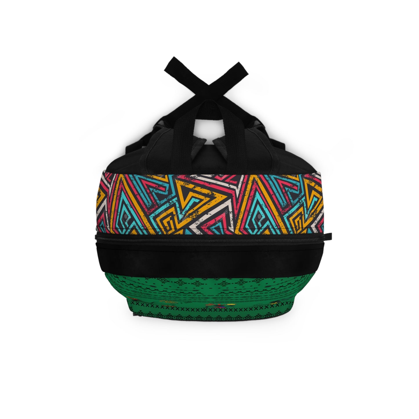 Unique Afro Music Backpack, Music Lover Bag, Cartoon Print Rucksack, Ethnic Design
