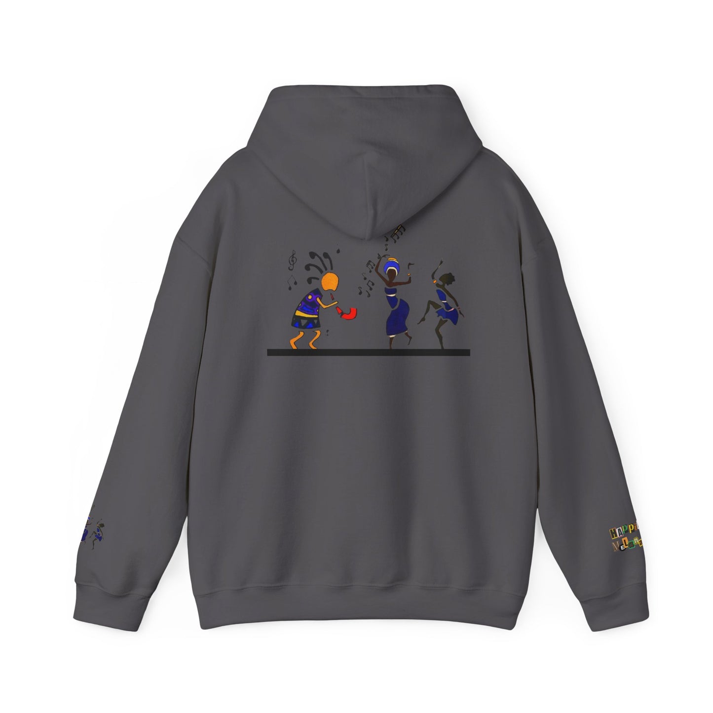 Ethnic Streetwear Unisex Heavy Blend, Hand-Drawn Tribal Music Art, Daily Wear