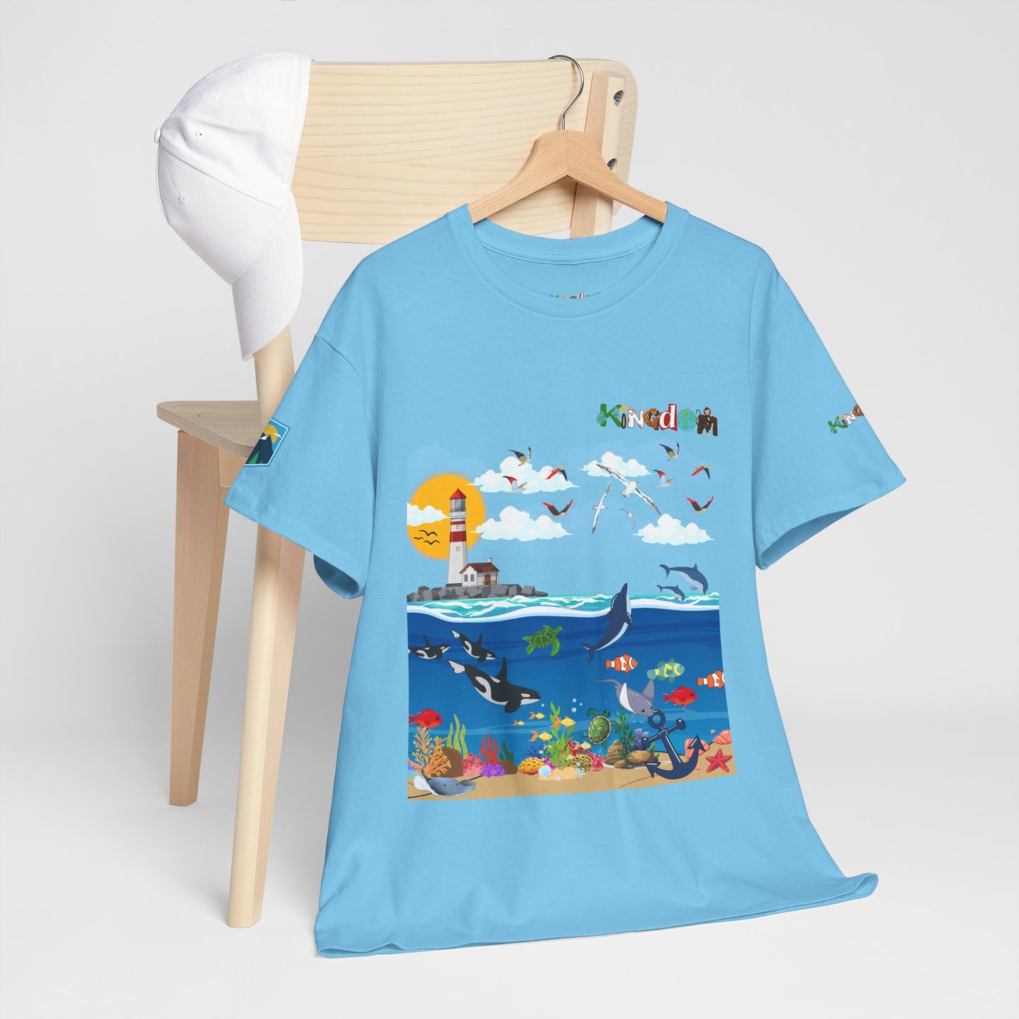 Nautical Dolphins Graphic Unisex T-shirt