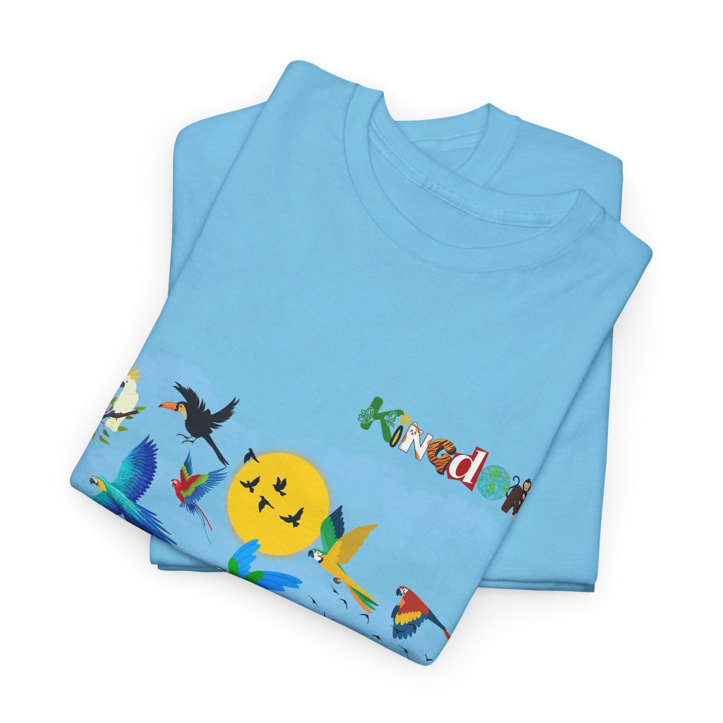 Tropical Birds Unisex Tee, Jungle Animals Graphic Shirt, Nature Inspired T-Shirt