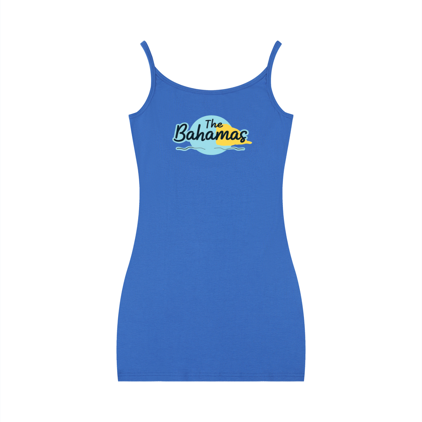 Bahamas Flag Art Women's Solid Tight Sleeveless Dress