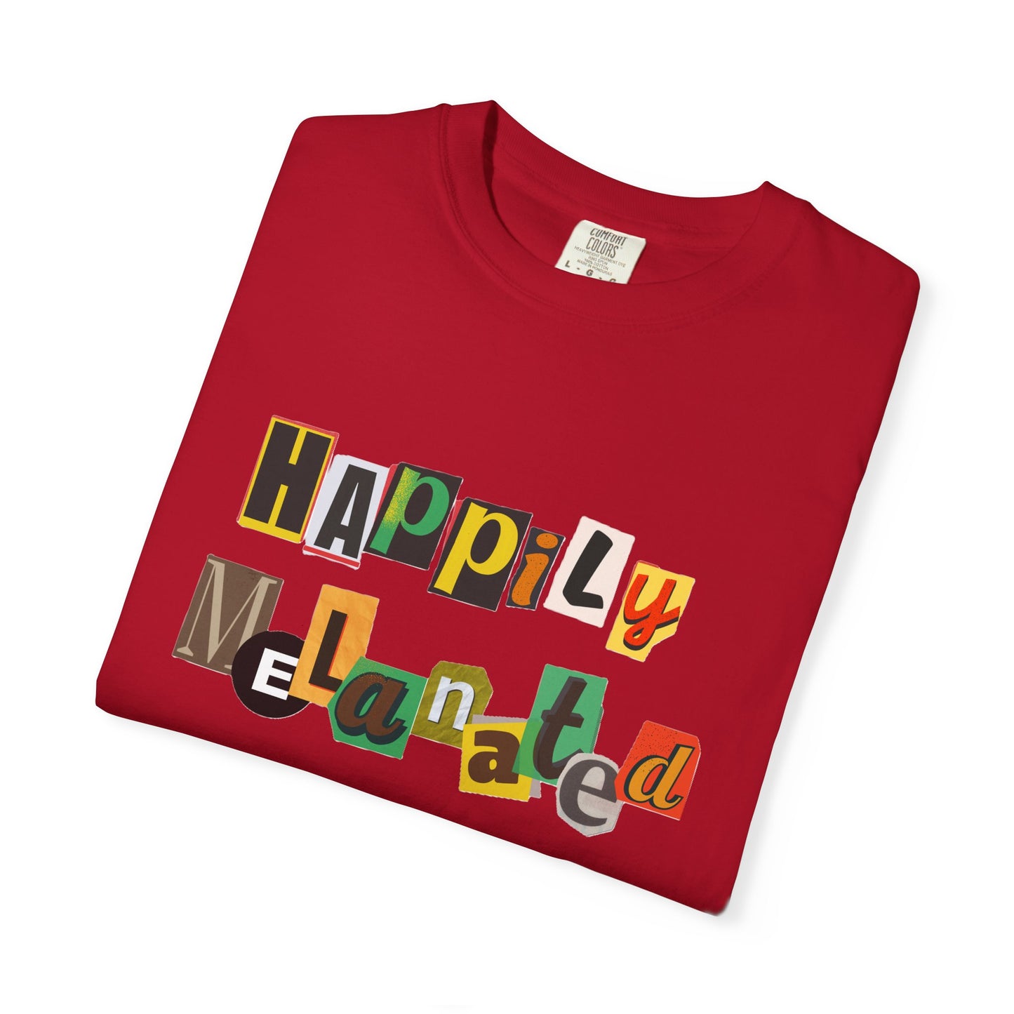 Handcrafted Jamaican Flag Art Graphic Tee, Unisex Garment-Dyed T-shirt