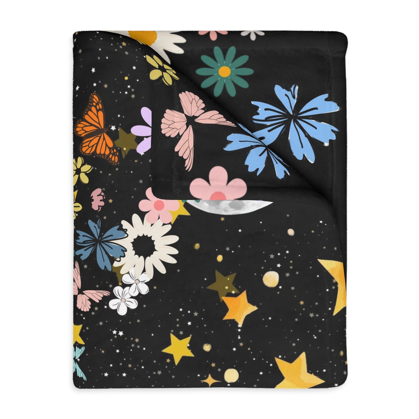 Soft Animals and Nature Themed Velveteen Microfiber Blanket, Cozy Gift for Kids