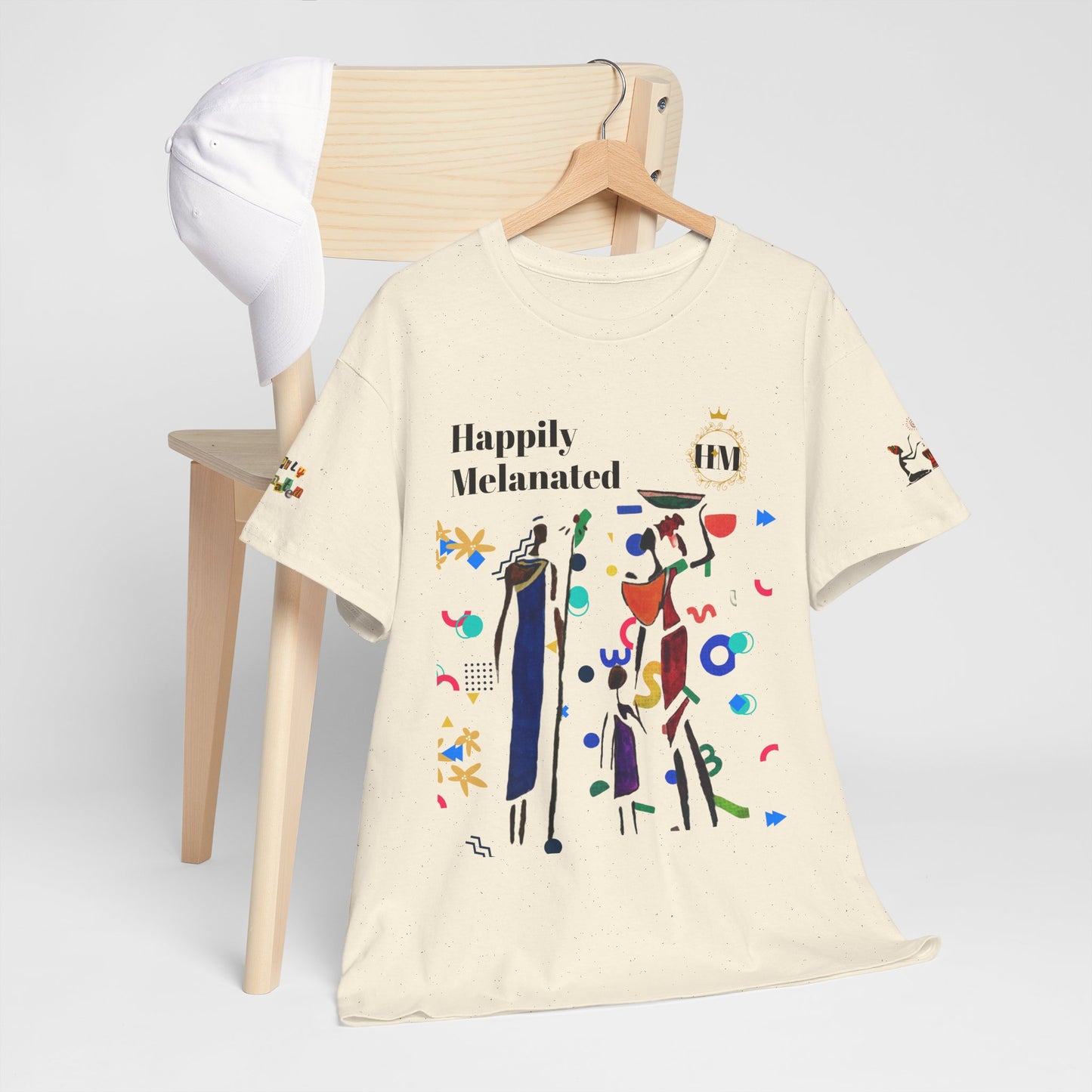 Ethnic Family Doodle Unisex Tee, Handcrafted Tshirt, Unique Family Shirt, Cultural Graphic Teee