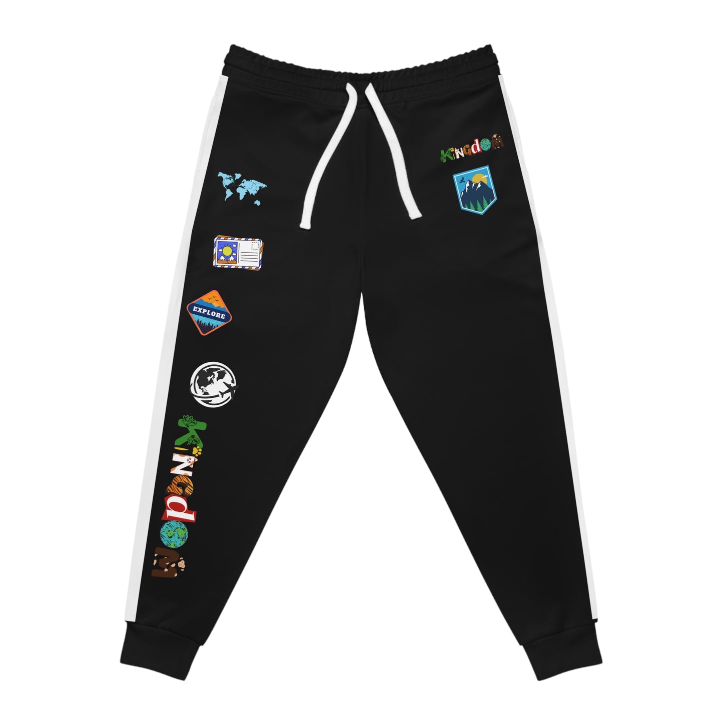 Unisex Travel-Inspired Athletic Joggers | Casual Fitness Pants, Workout Gear