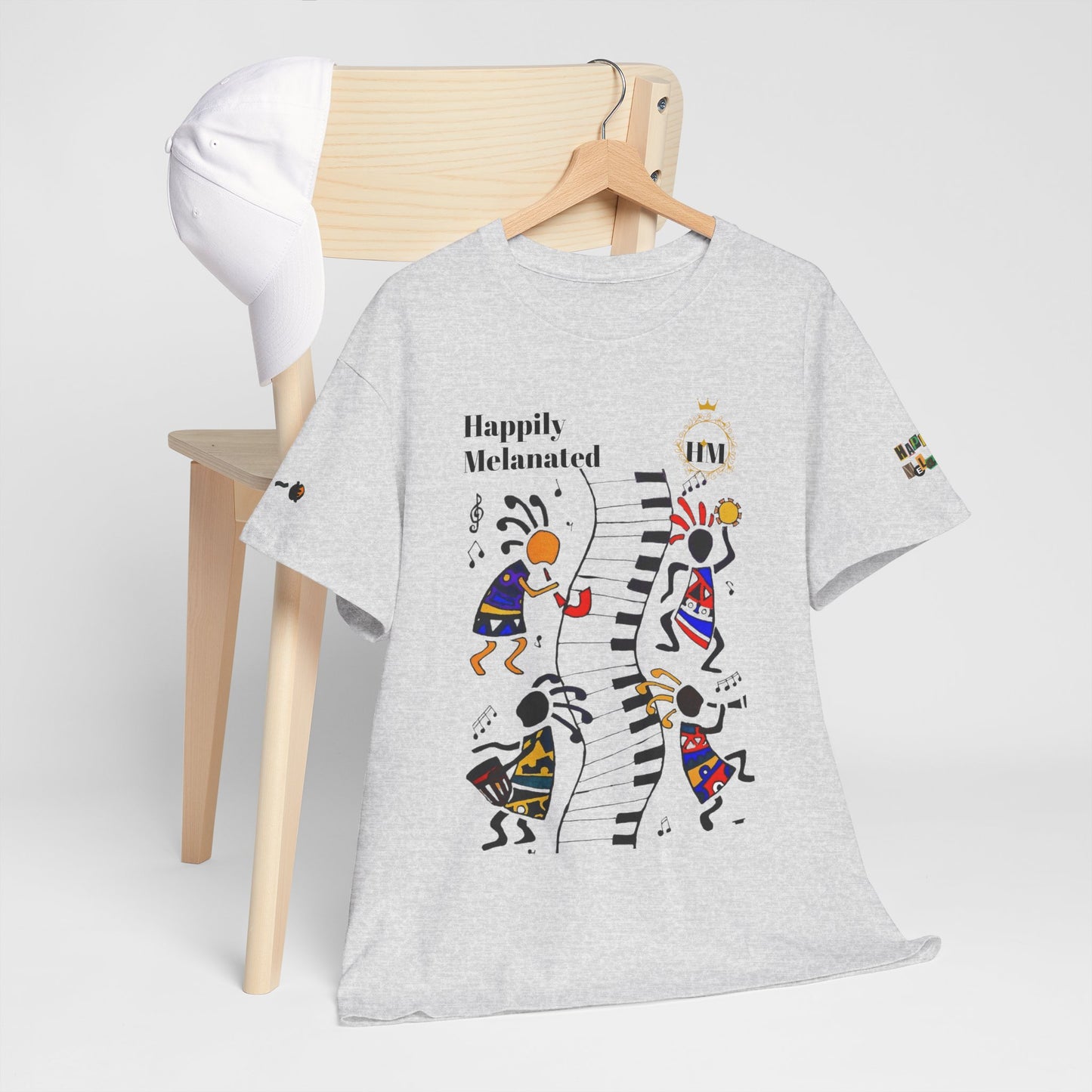 Afro Music, Piano Graphic Unisex Tee, Hand Drawn Music Shirt, Jazz Lover Gift, Musical Art