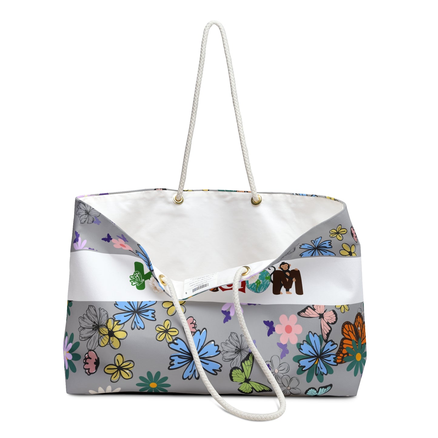 Vibrant Floral Kingdom Weekender Bag - Perfect for Travel & Beach