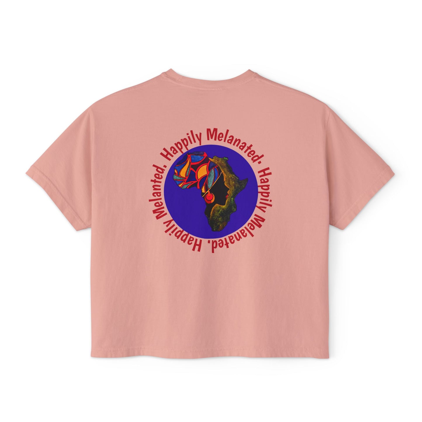 Women's Afrocentric Art Graphic Oversized Boxy T-shirt