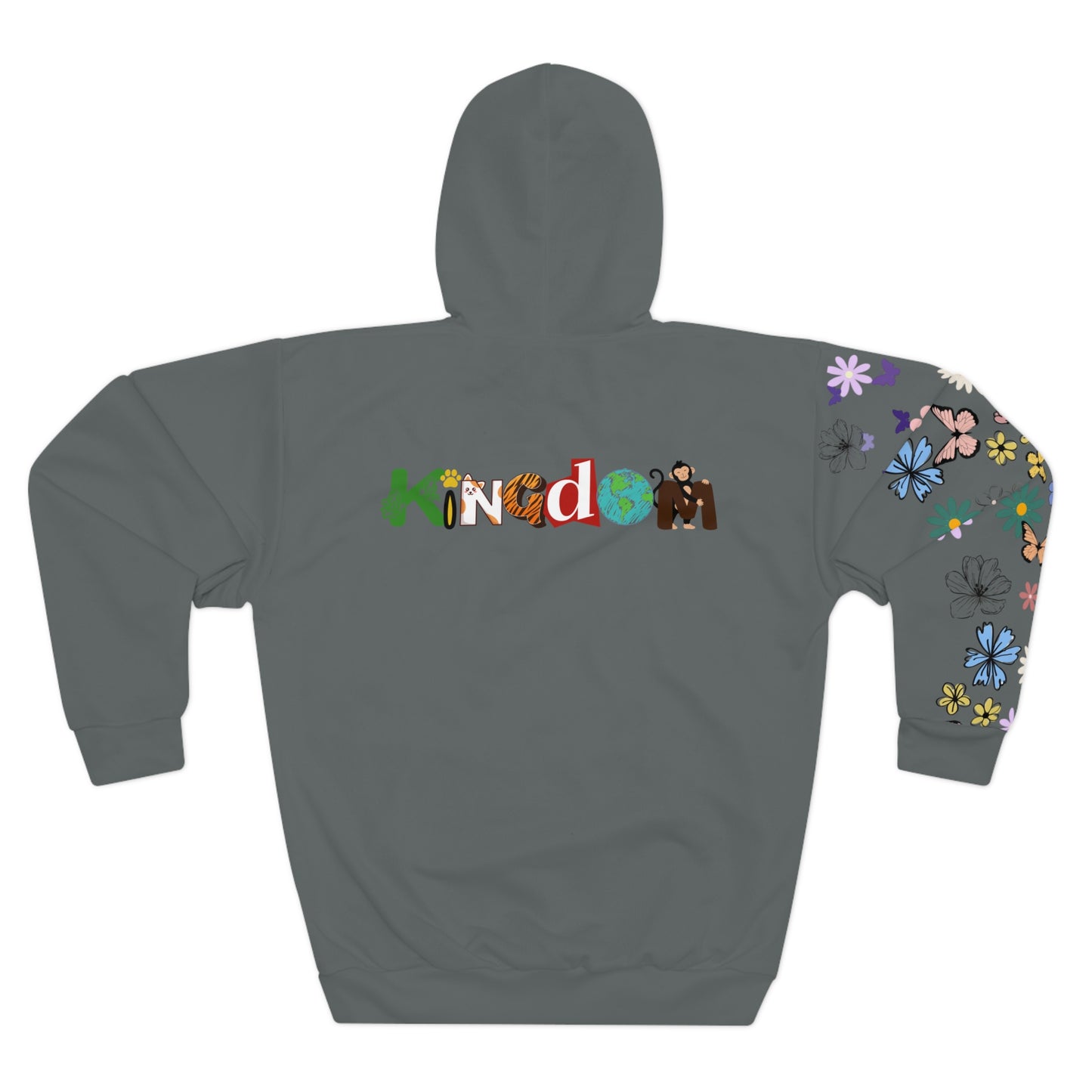 Elephant Floral Unisex Pullover Hoodie, Graphic Sweatshirt, Animal Lover Gift
