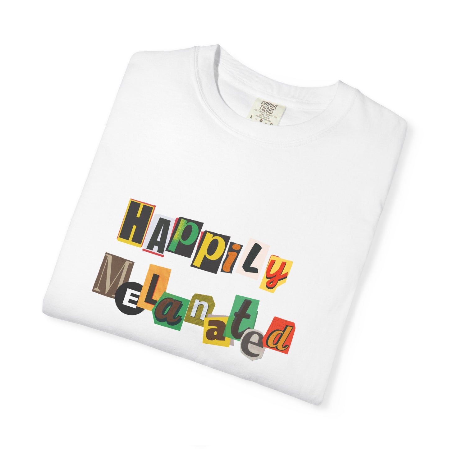 Handcrafted Jamaican Flag Art Graphic Tee, Unisex Garment-Dyed T-shirt
