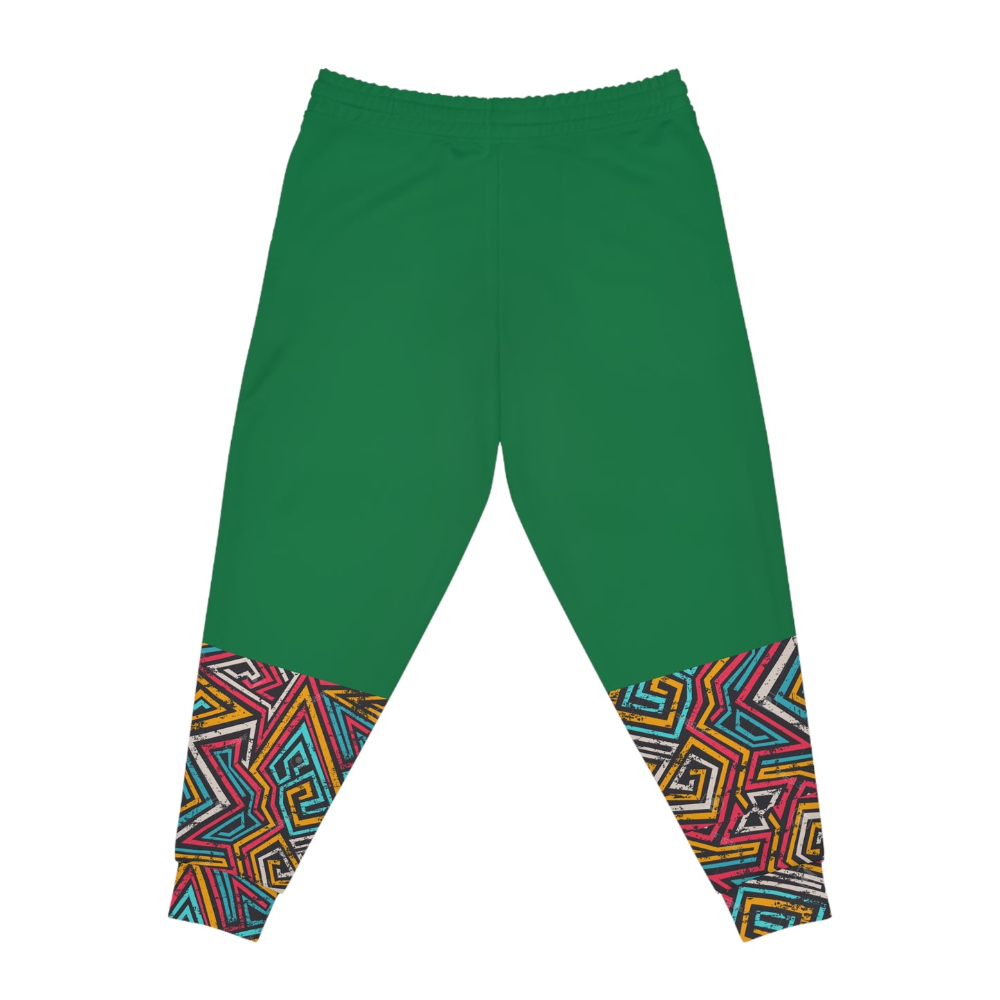 Handcrafted Afro Music Cartoon Art Athletic Joggers, Unisex Sweatpants