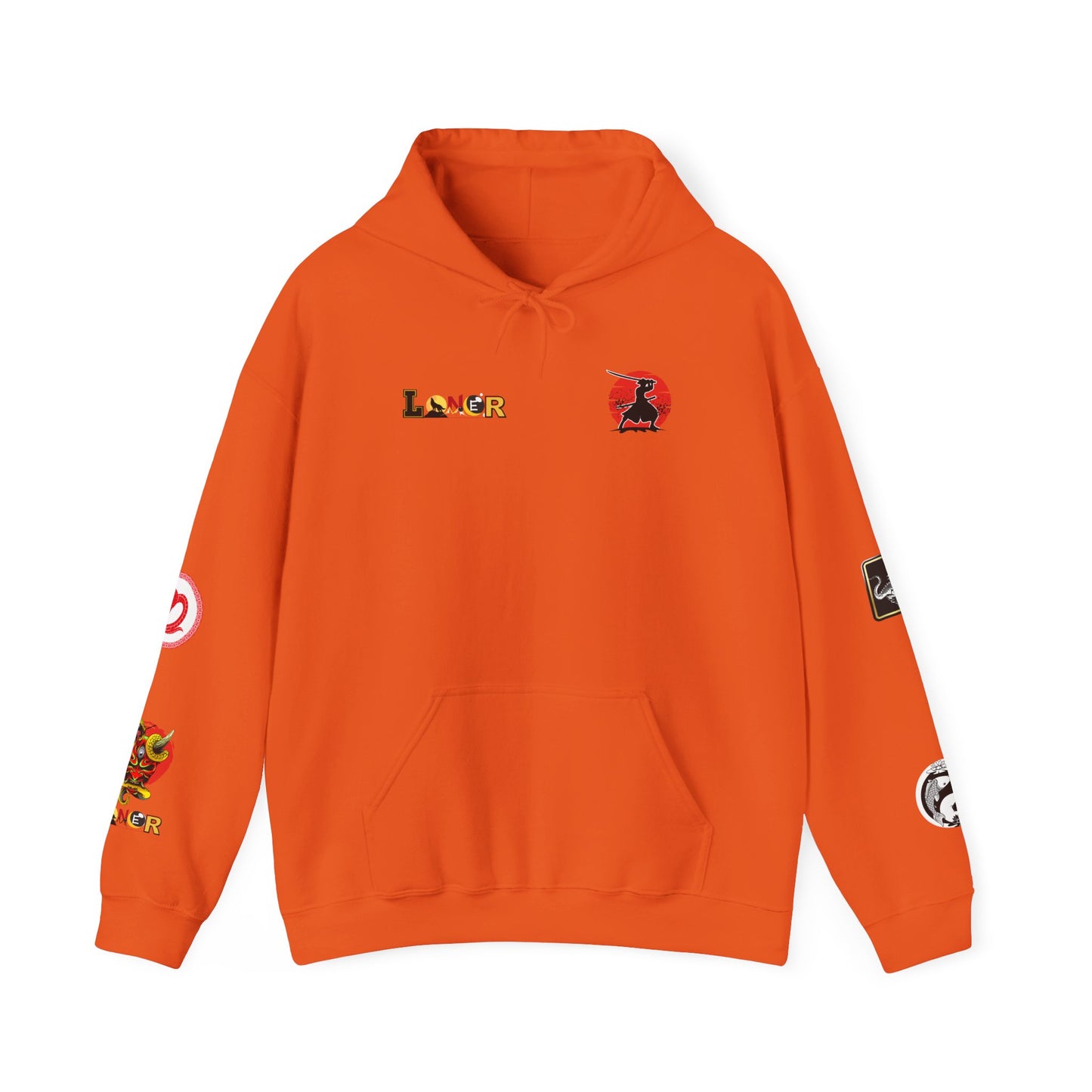 Dragon Ninja Themed Graphic Unisex Hoodie