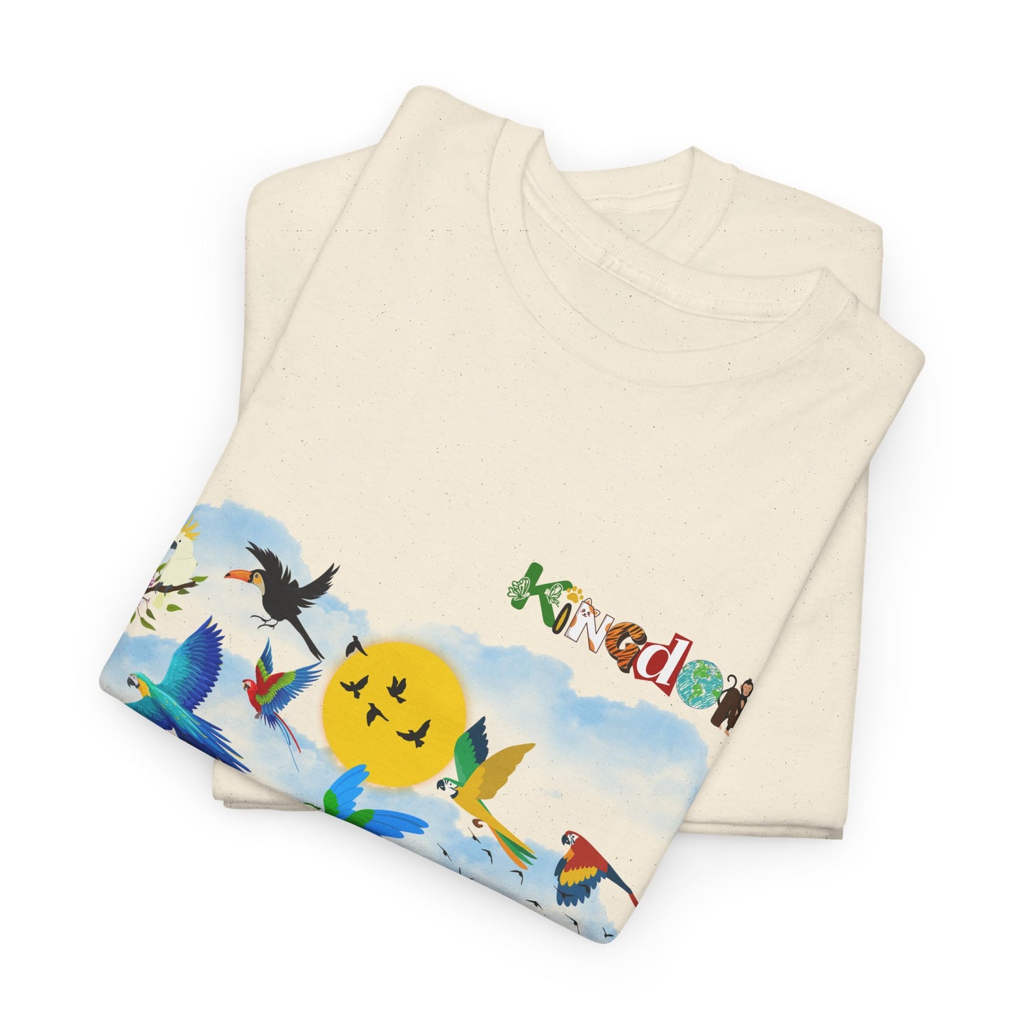 Tropical Birds Unisex Tee, Jungle Animals Graphic Shirt, Nature Inspired T-Shirt