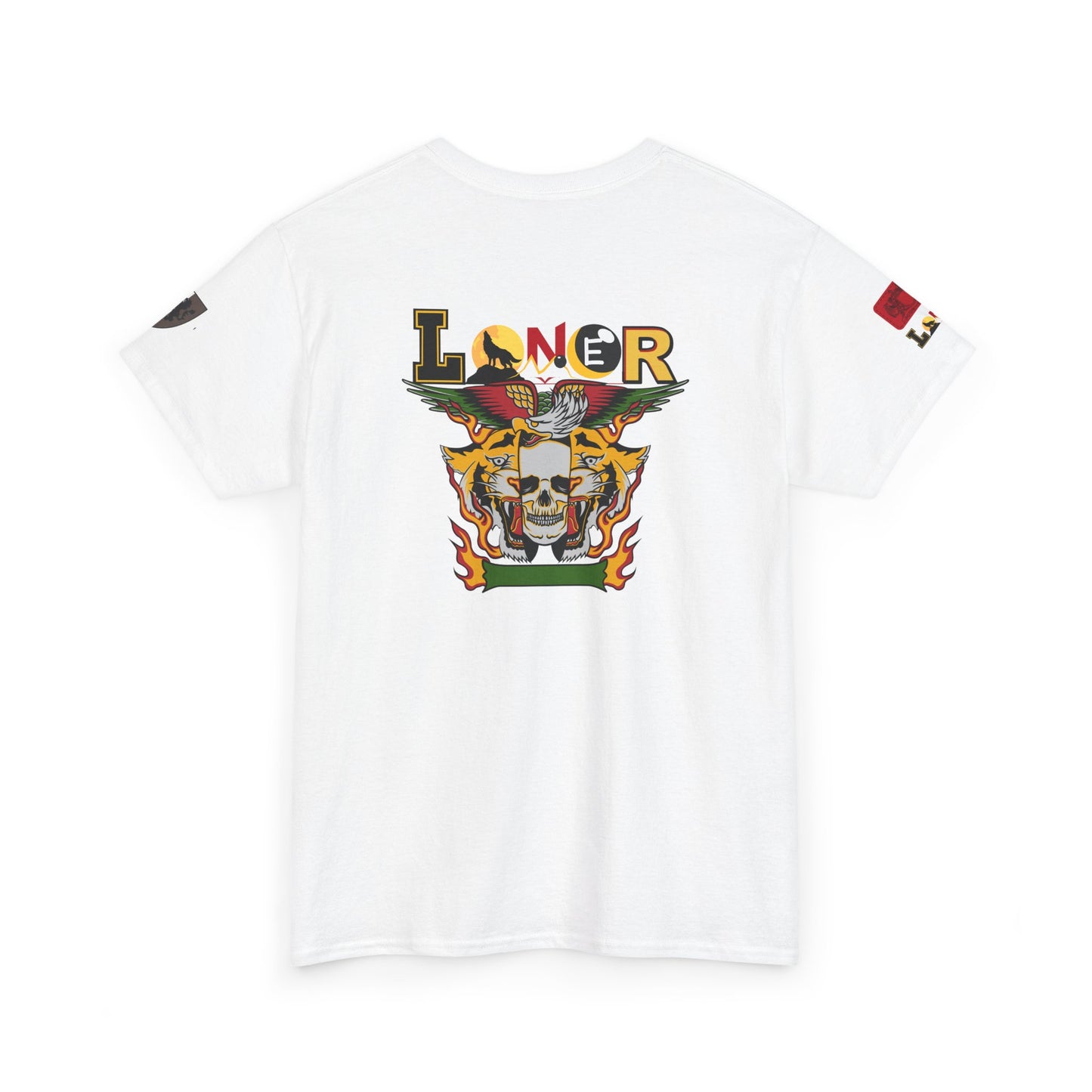 Tiger Skull Graphic Tee, Wild Animal Print Shirt for Men and Women, Alternative Art