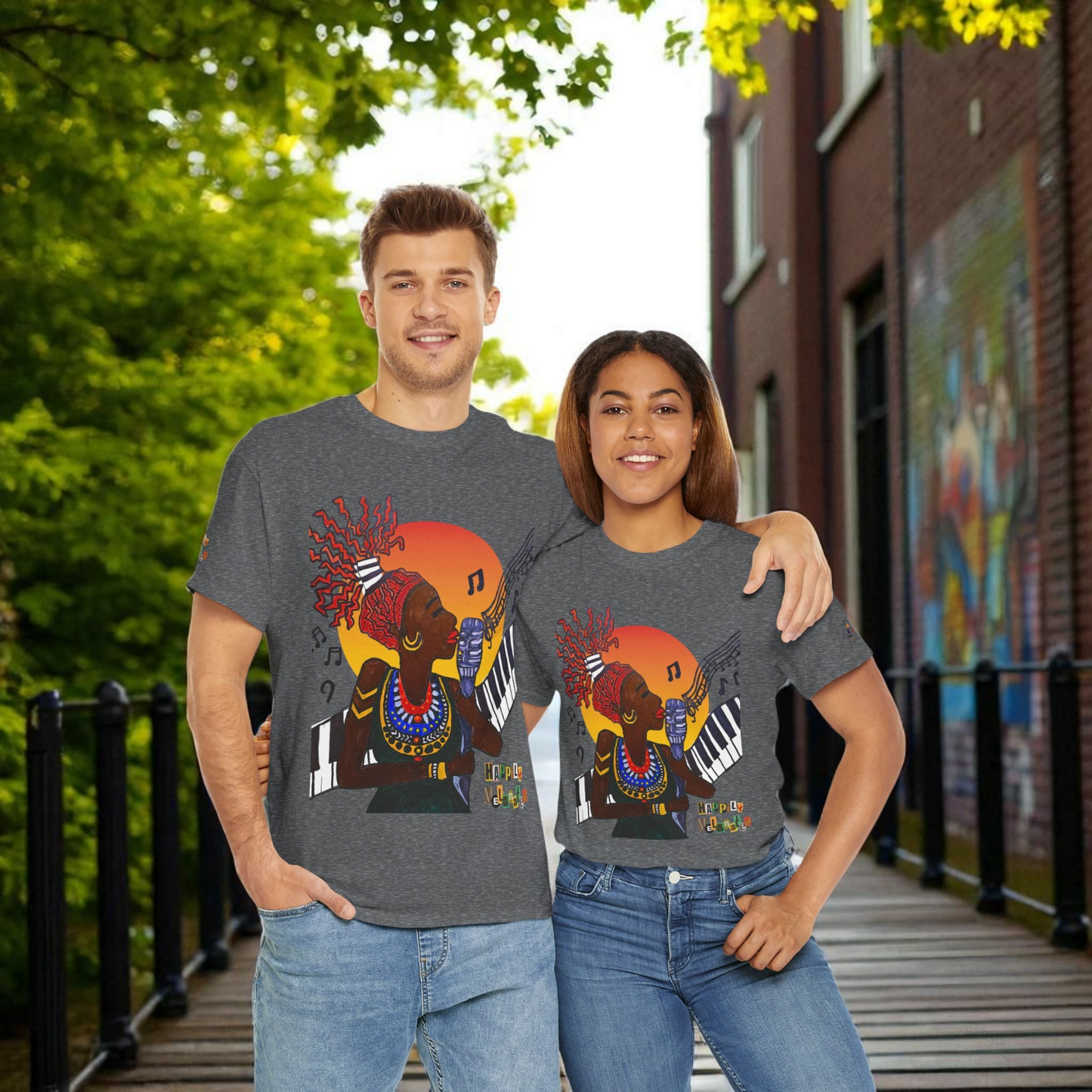 Afro Music Graphic Tee, Piano Art, Jazz Singer Shirt, Black History Unisex Tee, Music Lover Gift