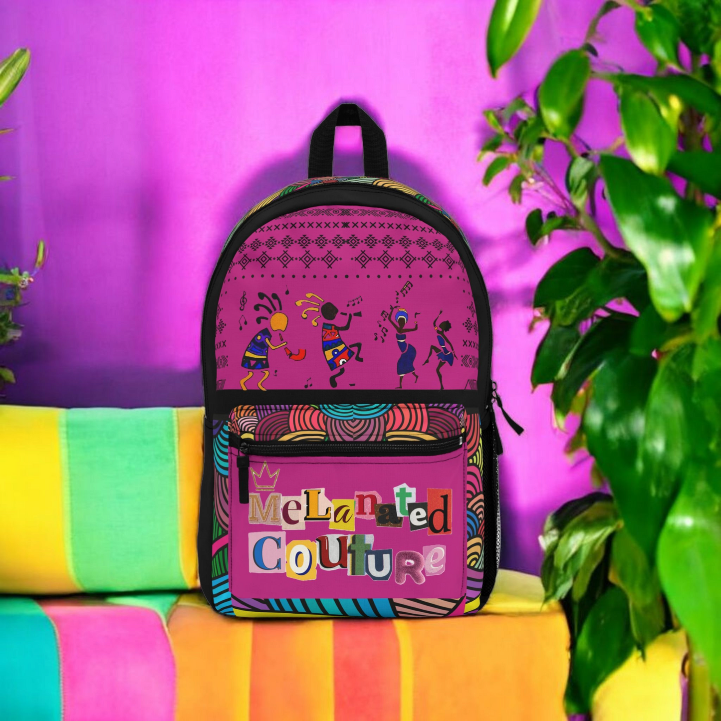 Copy of Tribal Dance Backpack, Ethnic Music Festival Bag, Boho Rucksack, Aztec Design