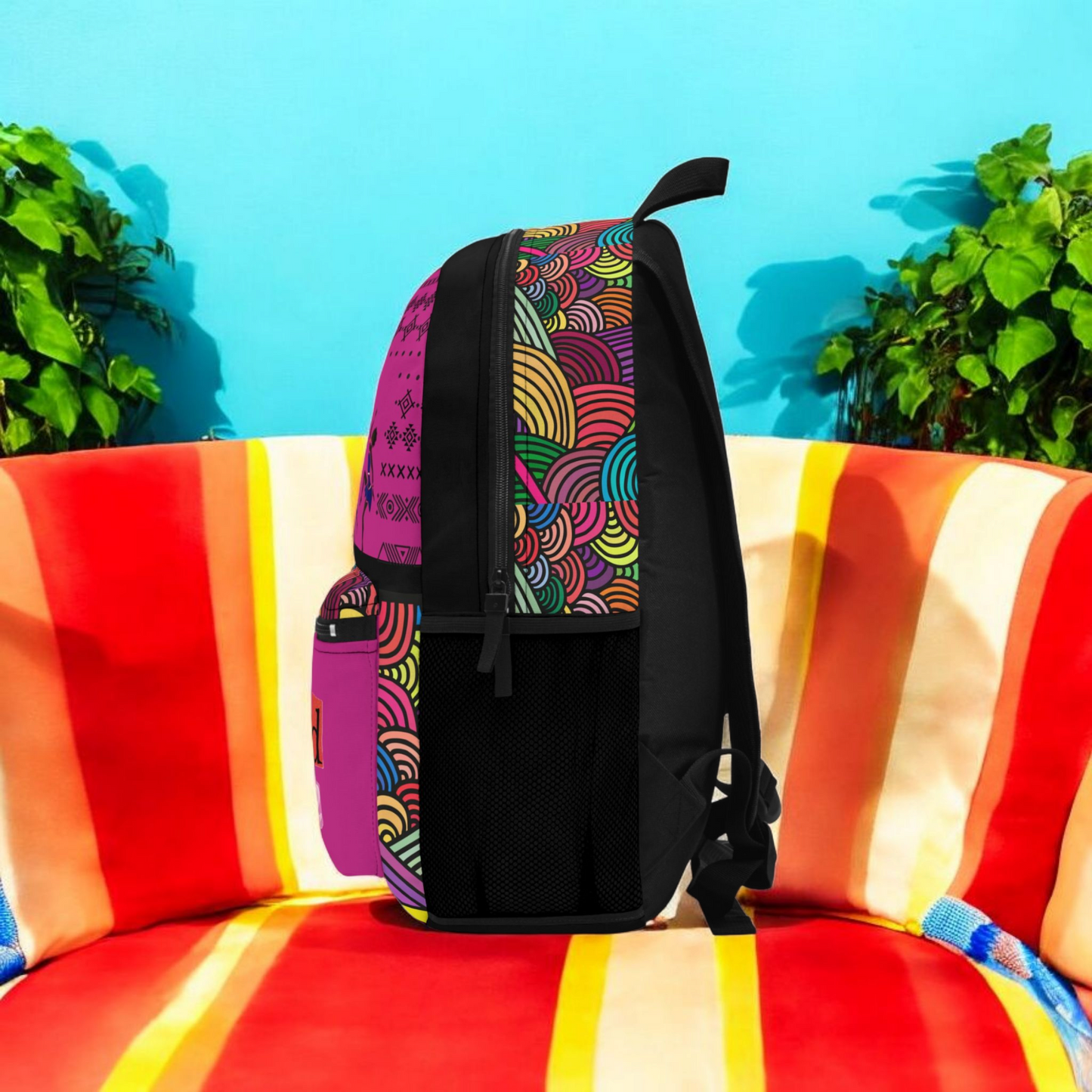 Copy of Tribal Dance Backpack, Ethnic Music Festival Bag, Boho Rucksack, Aztec Design