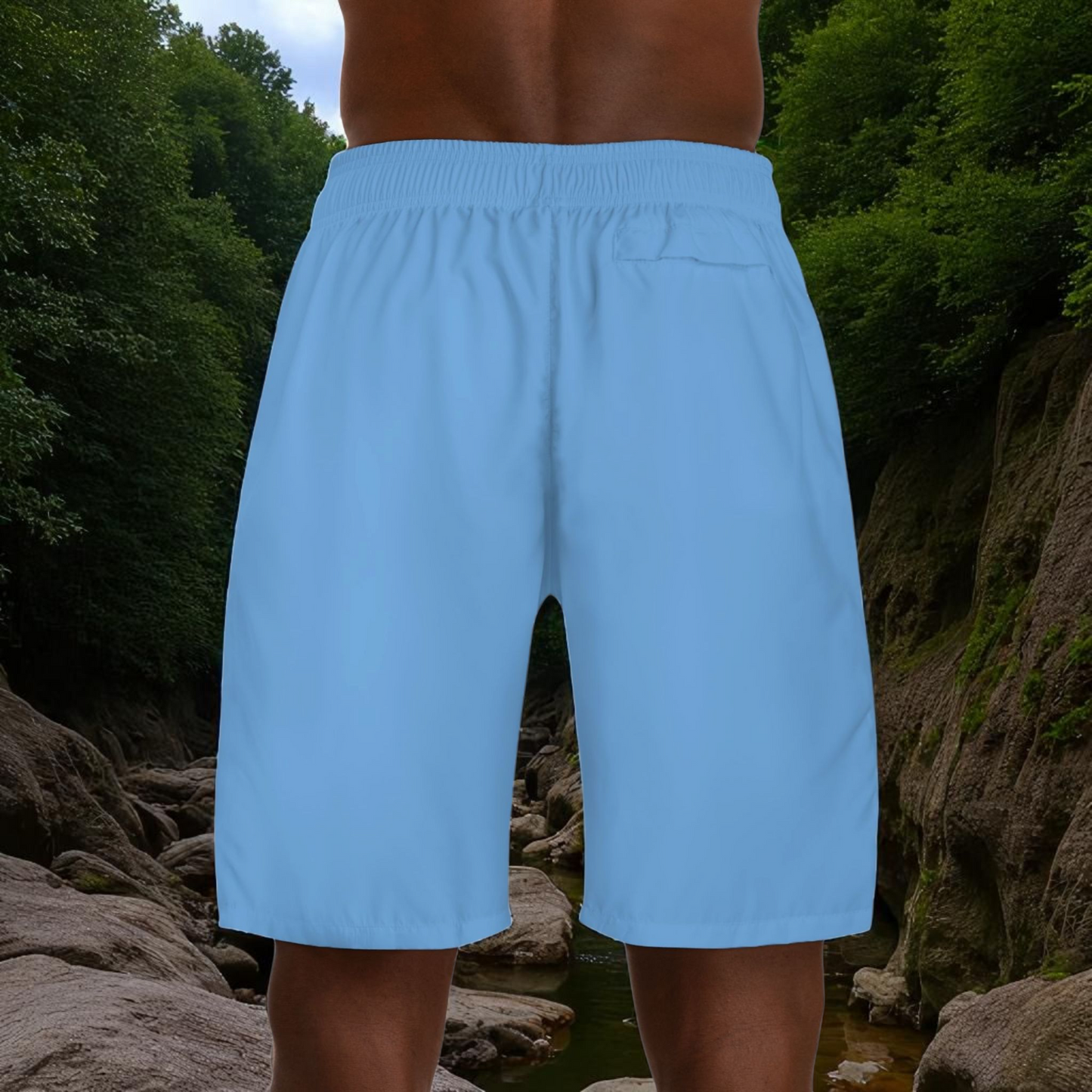 Ethnic Music Cartoon Men's Jogger Shorts - Happily Celebrating Heritage
