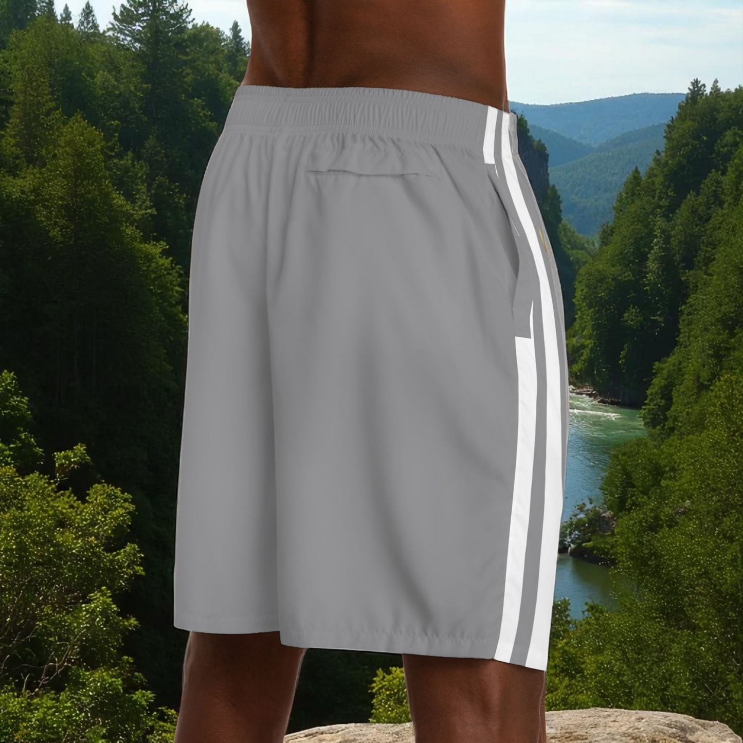 Afro Dance Men's Jogger Shorts - Happily Celebrating Heritage