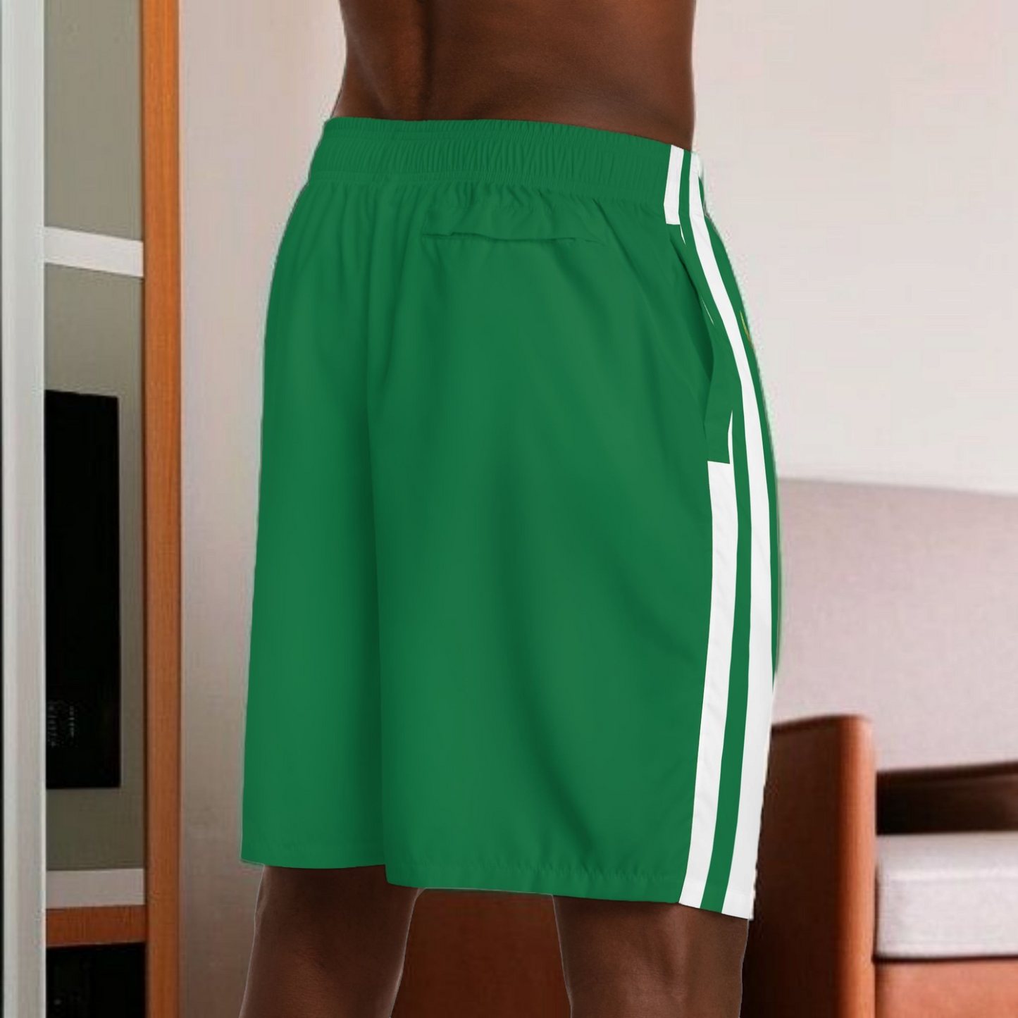 Ethnic Music Cartoon Men's Jogger Shorts - Happily Celebrating Heritage