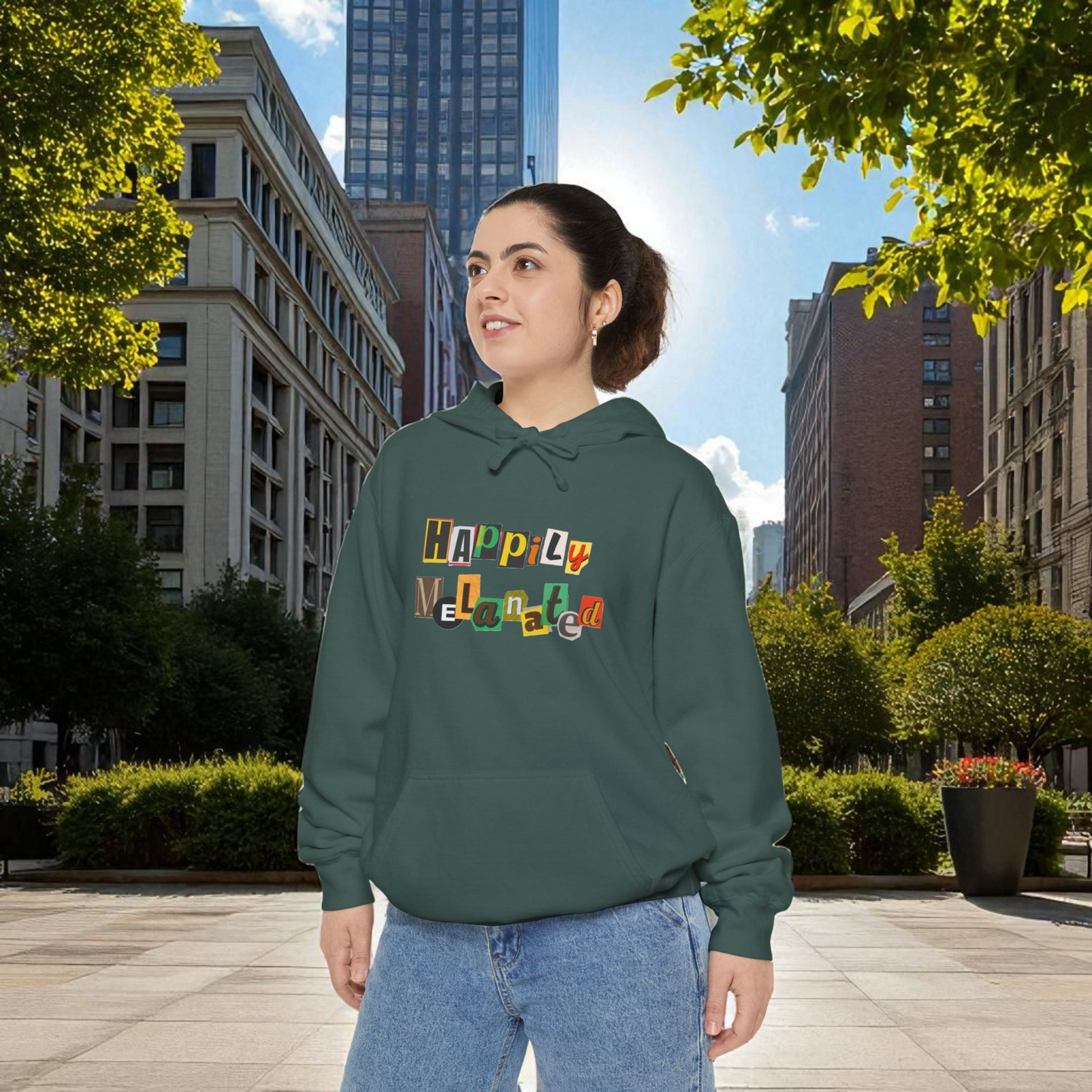 Afro Music Cartoon Unisex Hoodie, Hand Drawn Graphic Sweatshirt, Music Lover Gift