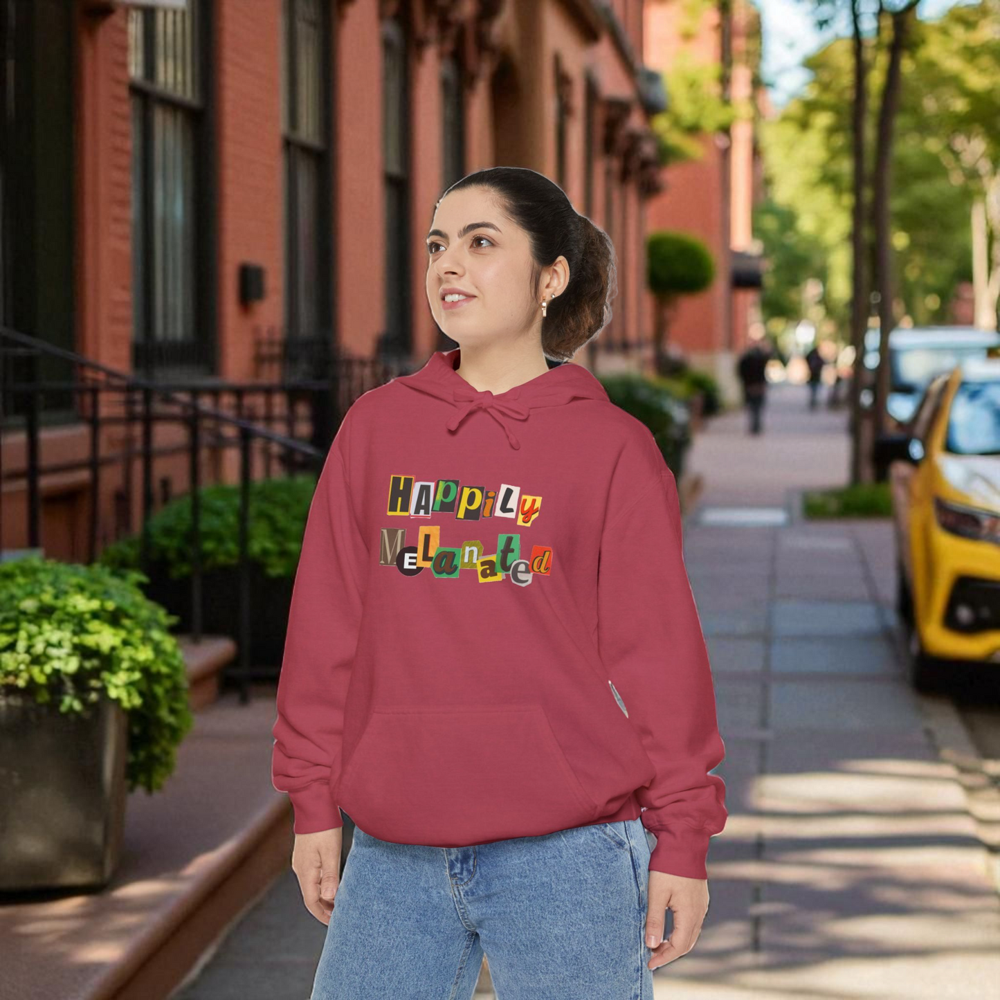 Afro Music Cartoon Unisex Hoodie, Hand Drawn Graphic Sweatshirt, Music Lover Gift